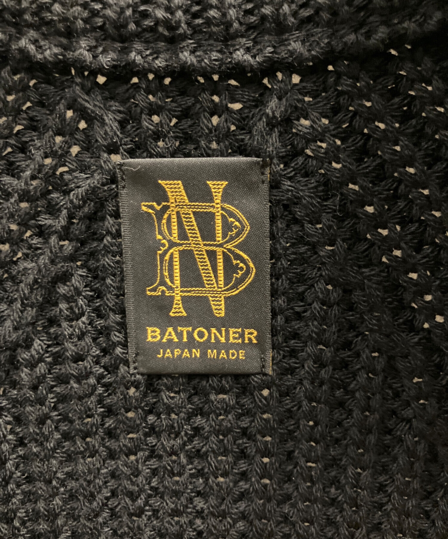 中古・古着通販】BATONER (バトナ―) シグネチャードライバーズニット 