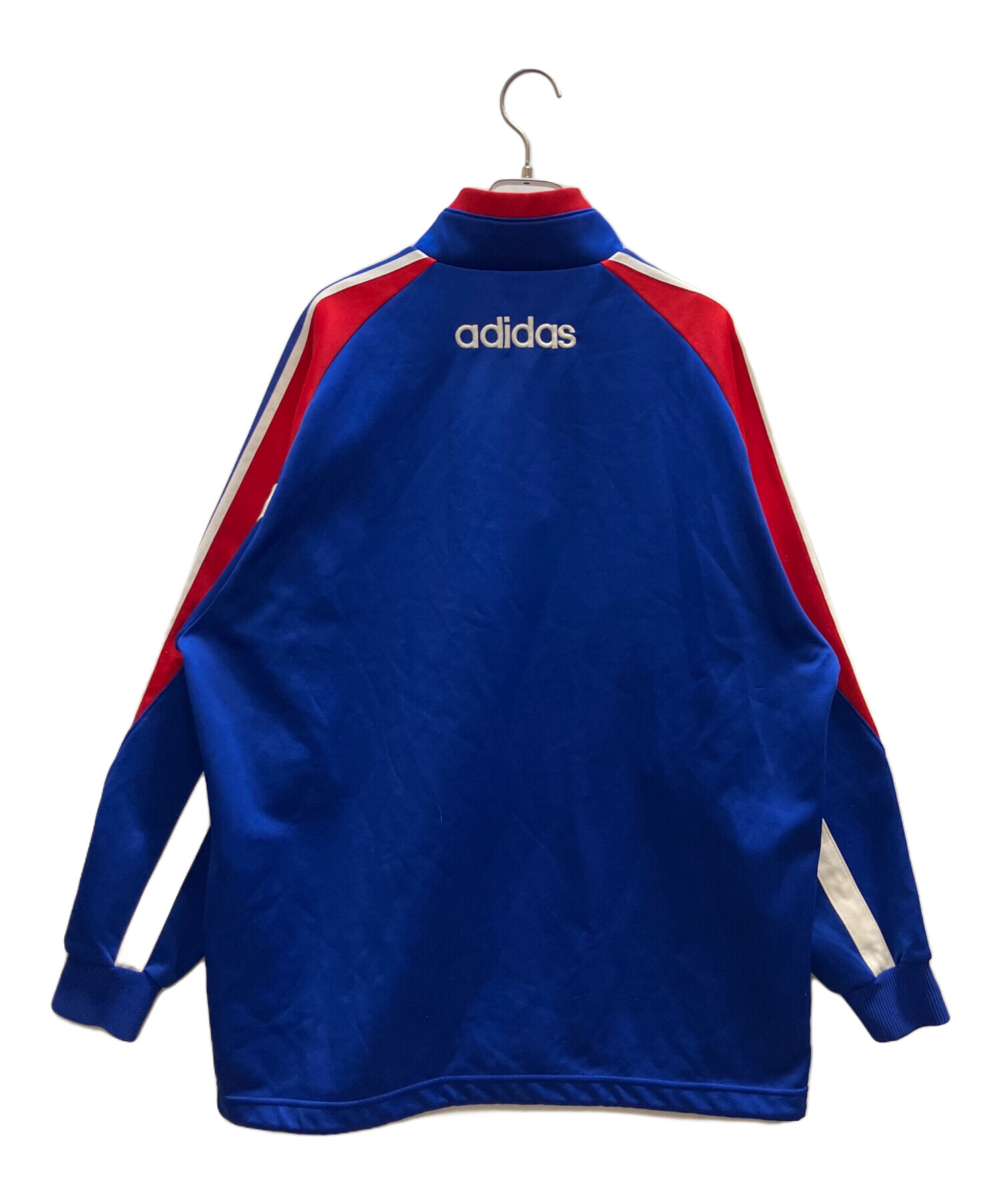 中古・古着通販】adidas (アディダス) ハーフジップスウェット ブルー 