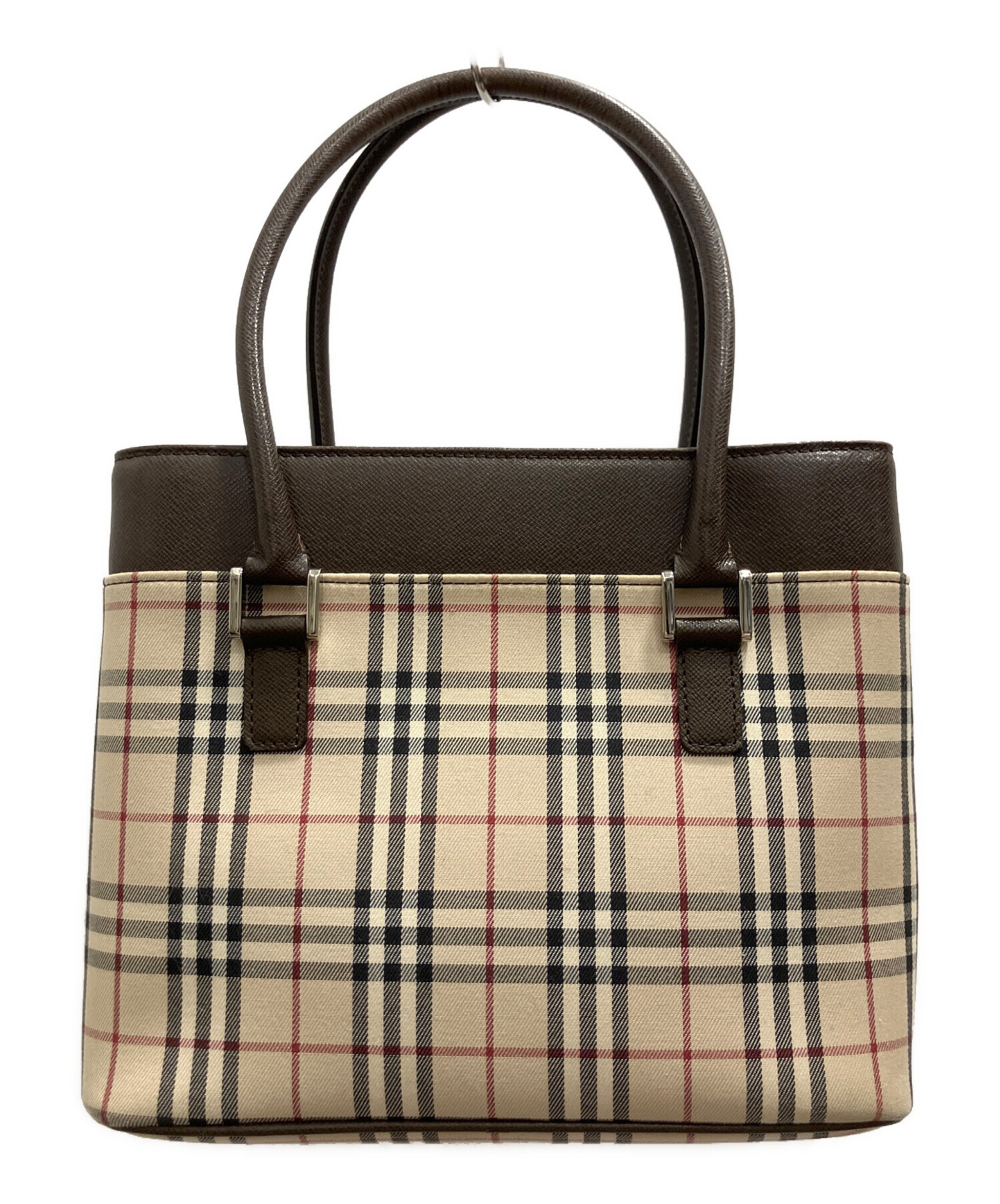 専用です。バーバリー ロゴプレート ノバチェック ハンドバッグ ベージュ 15168-202411