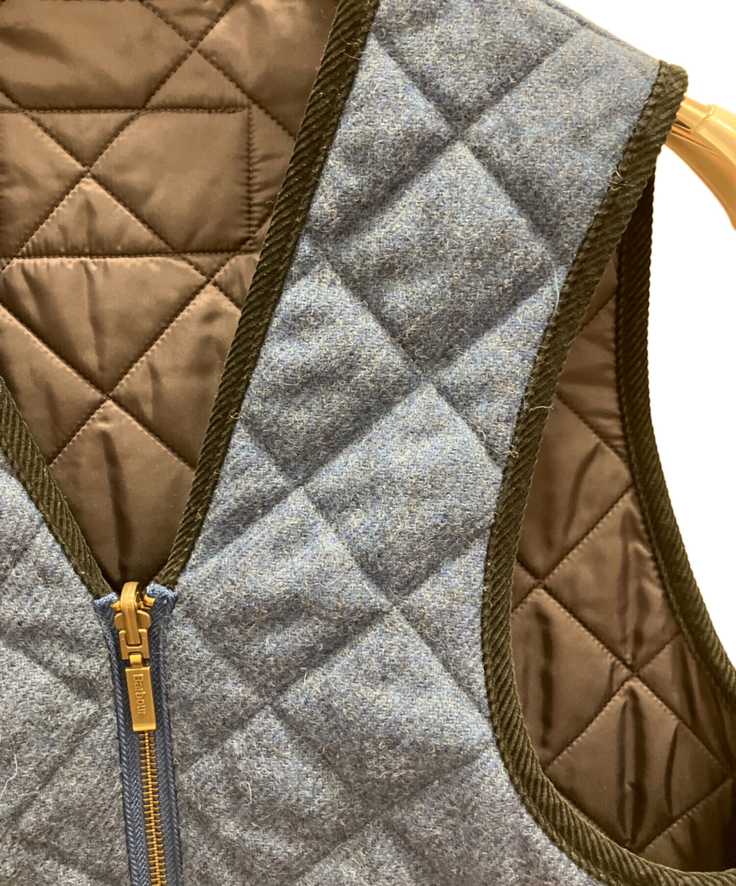 中古・古着通販】Barbour (バブアー) キルティングベスト ブルー