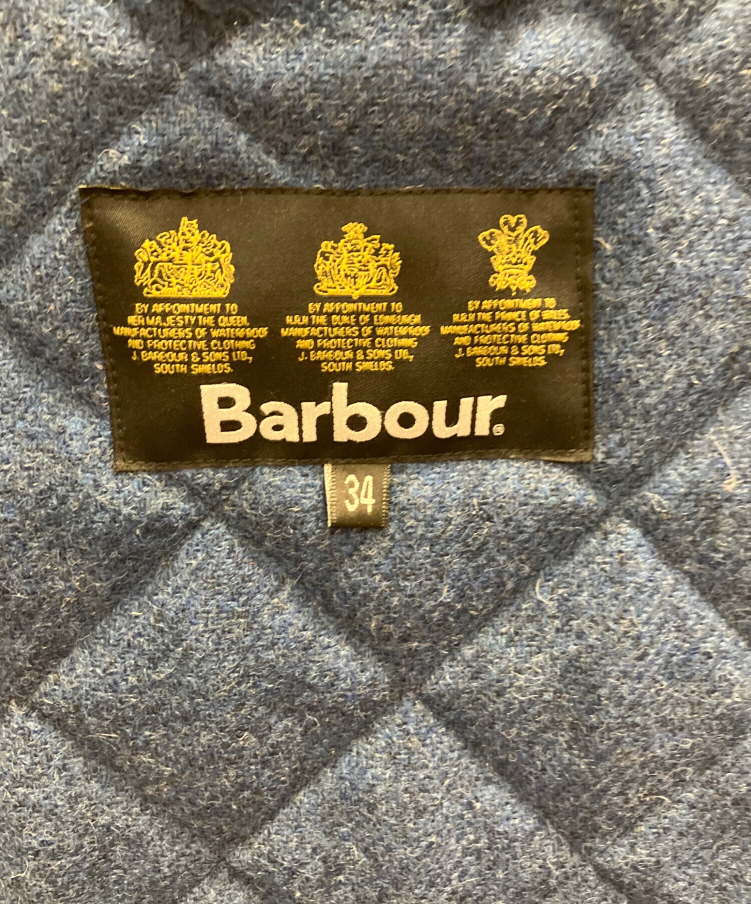 中古・古着通販】Barbour (バブアー) キルティングベスト ブルー