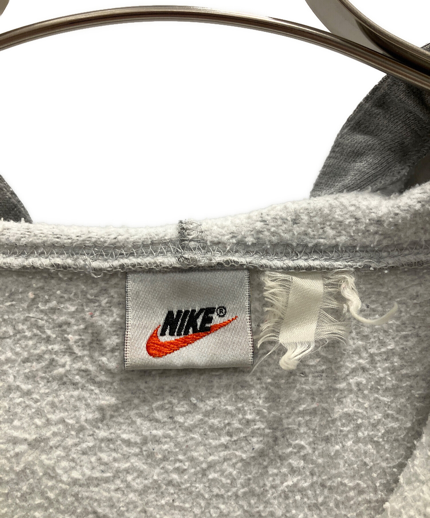 中古・古着通販】NIKE (ナイキ) 銀タグハーフジップパーカー グレー