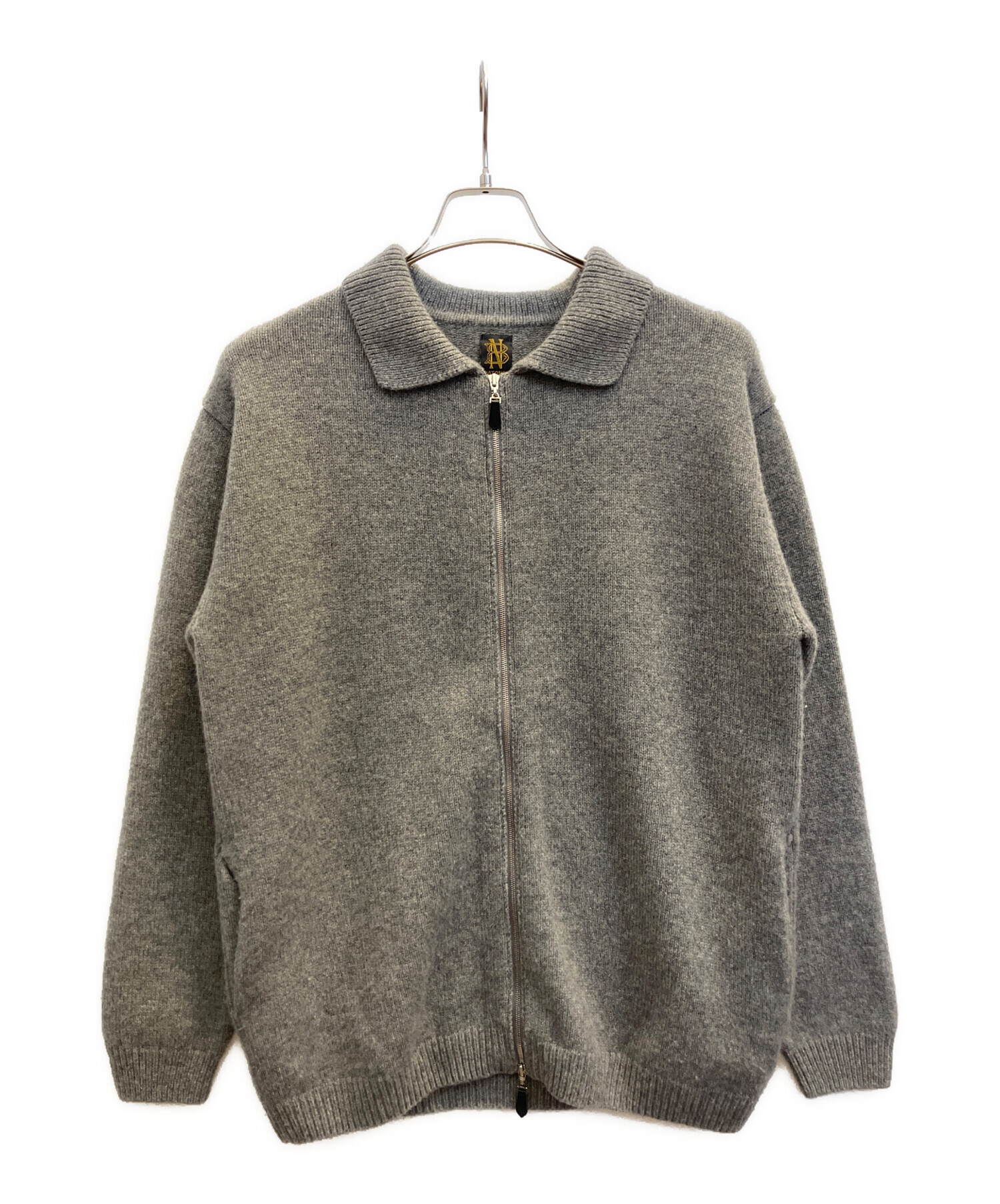 BATONER ダークグレー カーディガン サイズ1 中古・古着通販】BATONER (バトナ―) 厚手カーディガン グレー サイズ:1