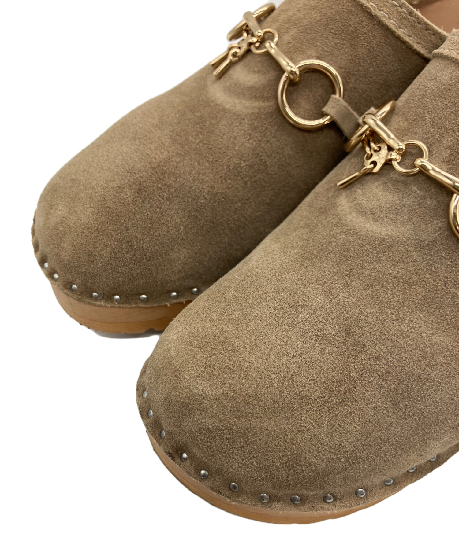 troentorp needles スエード グレージュ トロエントープ　38 troentorp needles スエード グレージュ トロエントープ 38