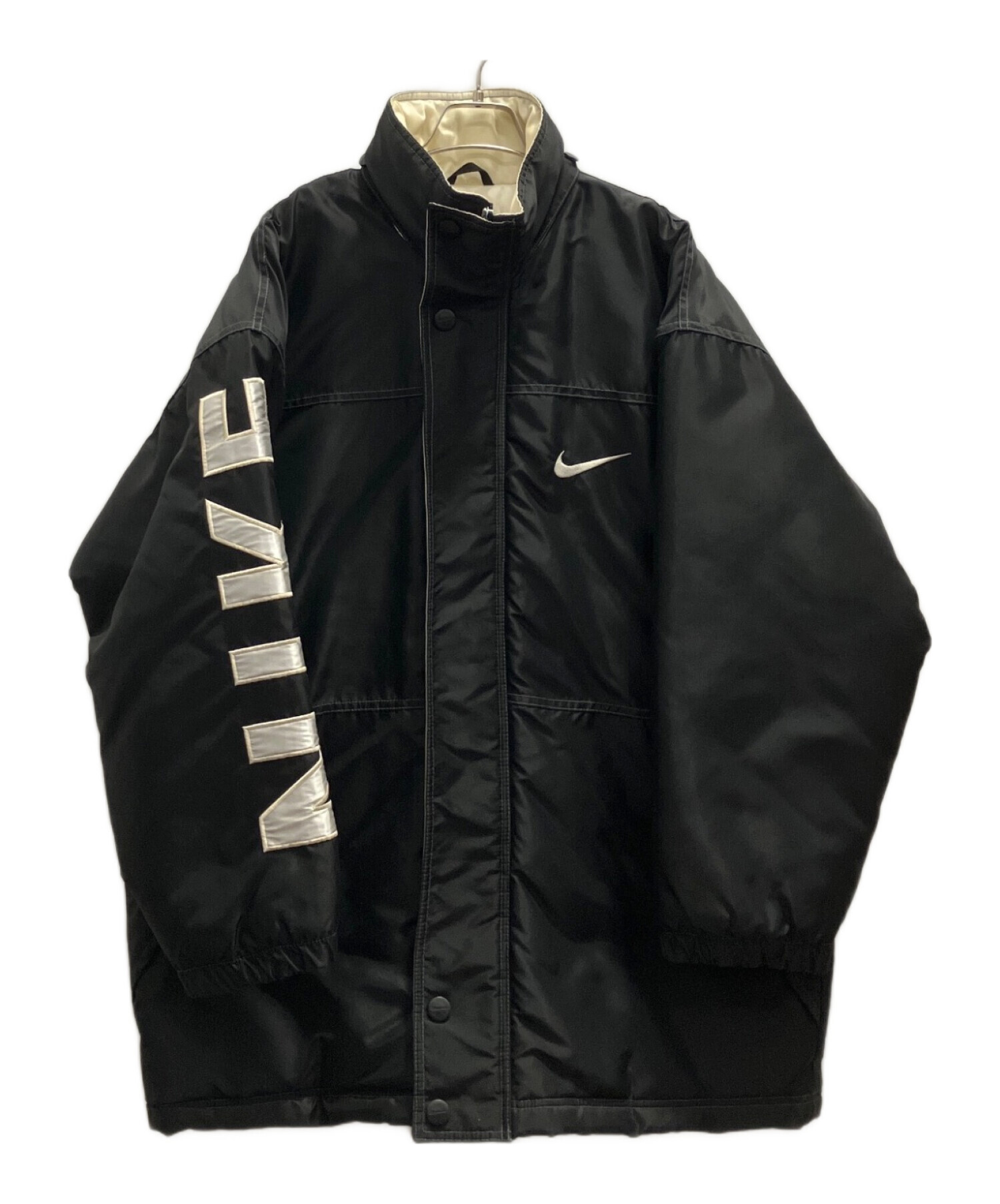 中古・古着通販】NIKE (ナイキ) 白タグ中綿ブルゾン ブラック サイズ:М