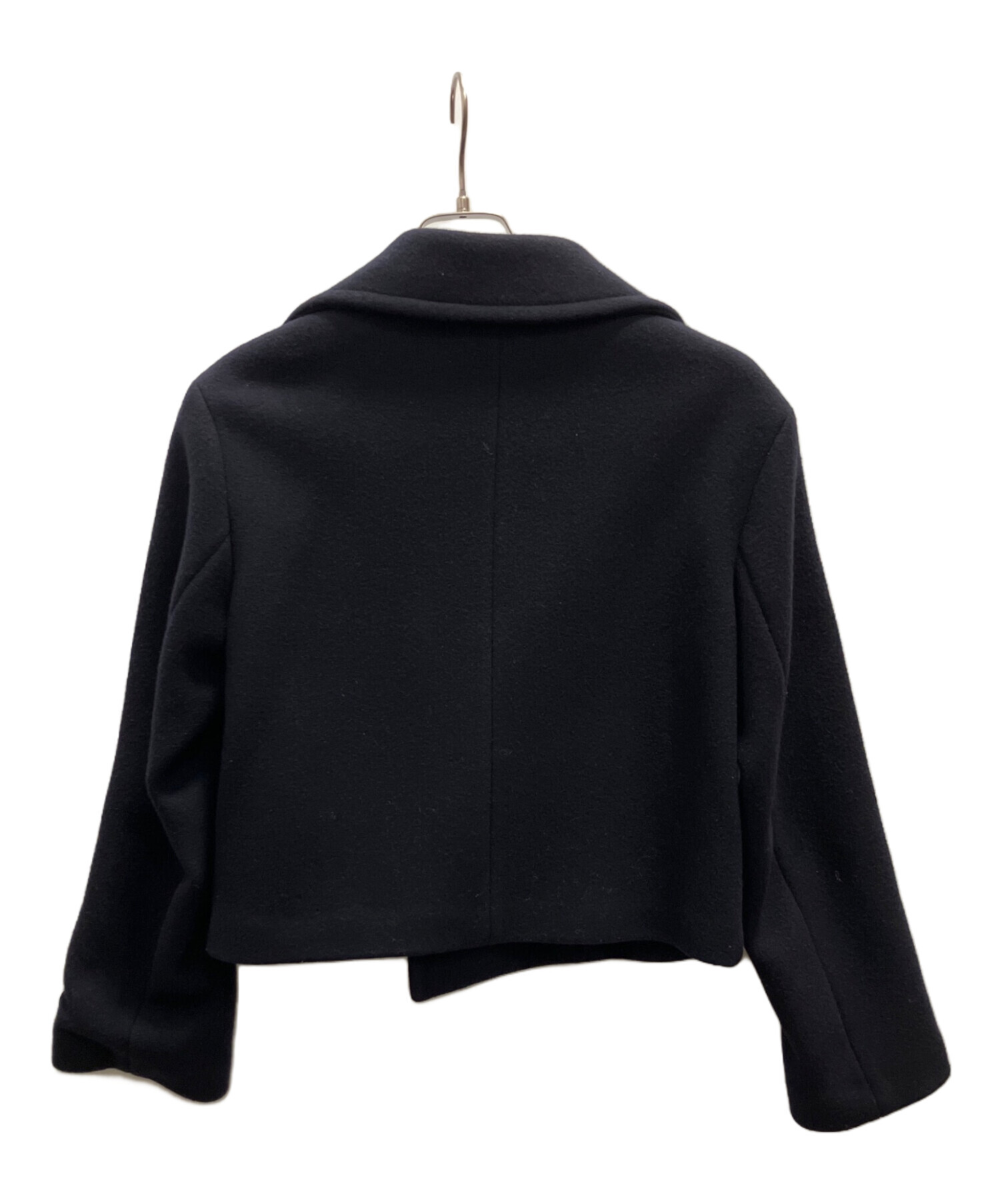 中古・古着通販】Snidel (スナイデル) ウールショートPコート ネイビー