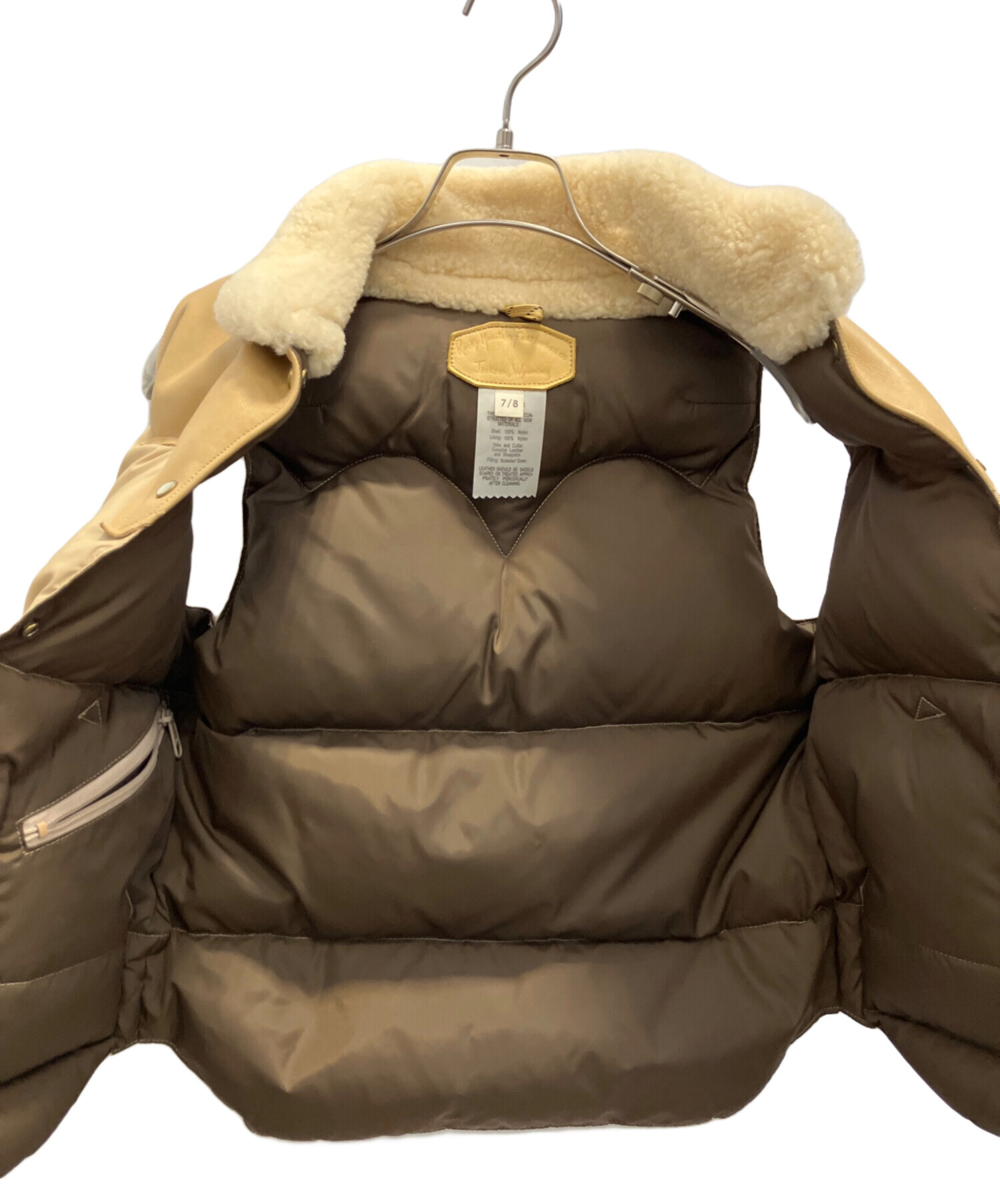 ロッキーマウンテン フェザーベッド レザーヨーク ダウン ベスト ロッキーマウンテン フェザーベッド レザーヨークダウンベスト 36