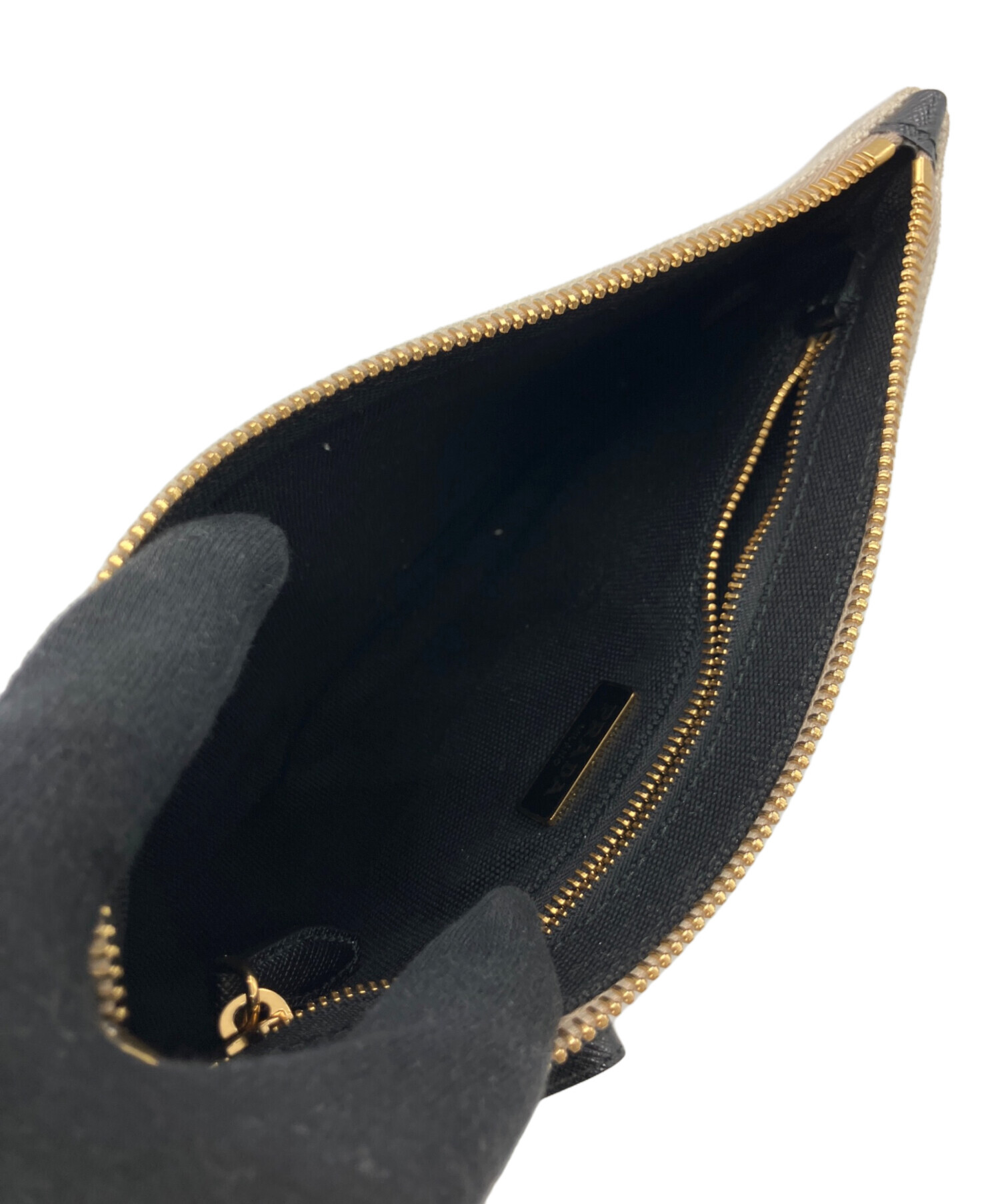 中古・古着通販】PRADA (プラダ) カナパキャンバスポーチ アイボリー