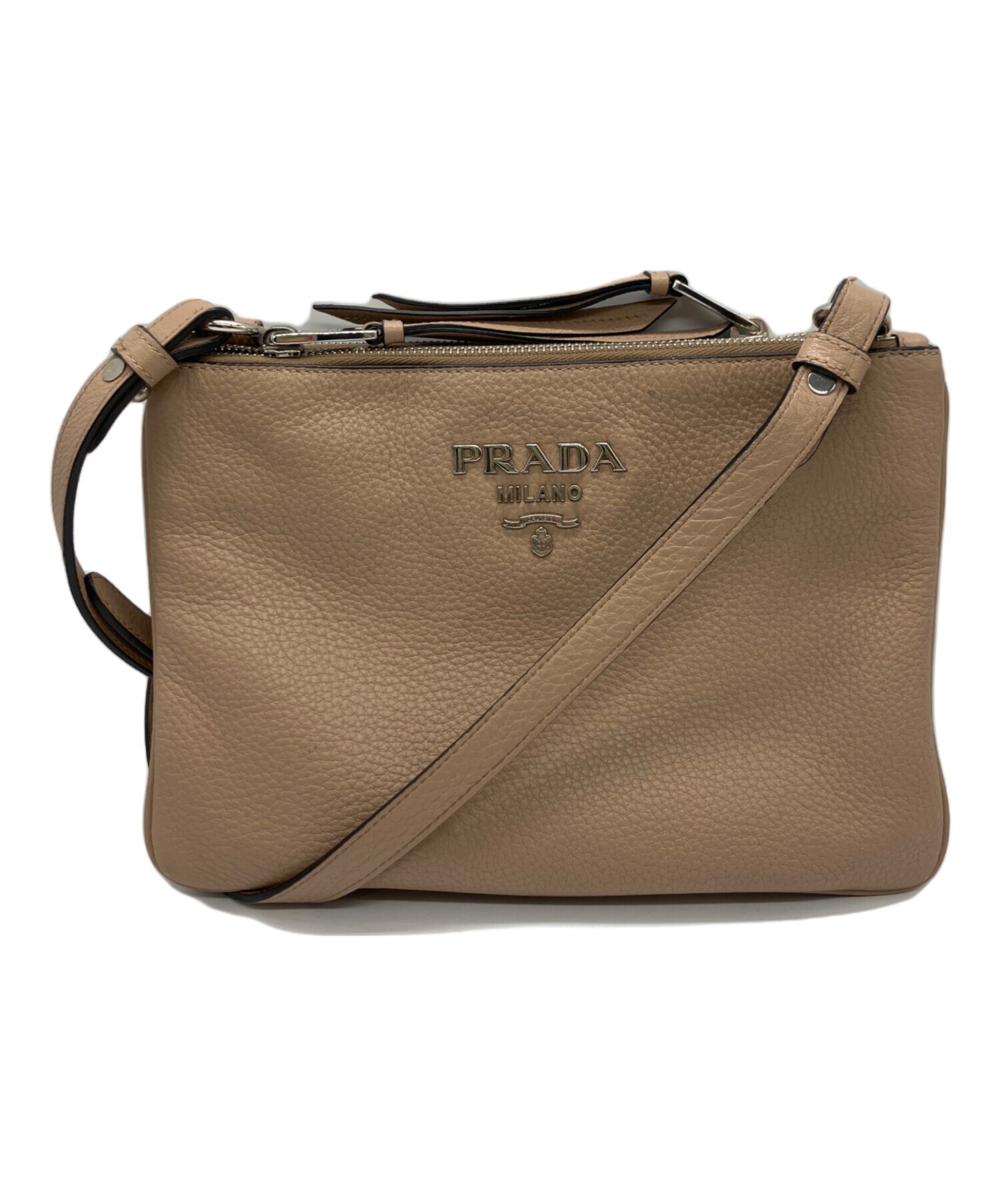 プラダ メッセンジャーバッグ ベージュ PRADA ベージュ メッセンジャーバッグ