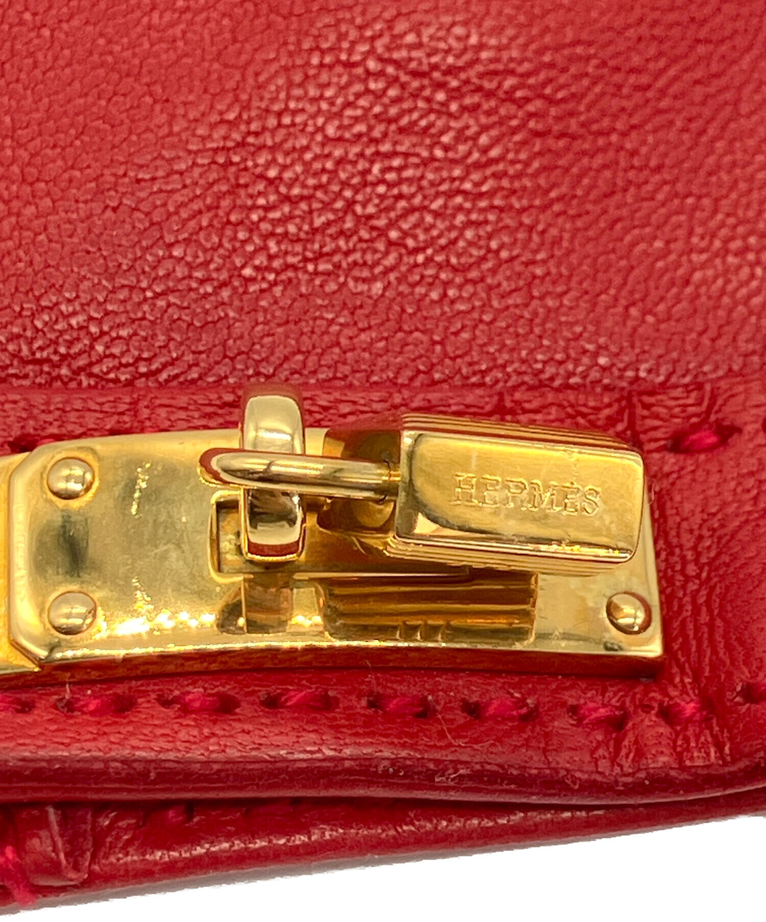 中古・古着通販】HERMES (エルメス) ケリーチャームレザーグローブ