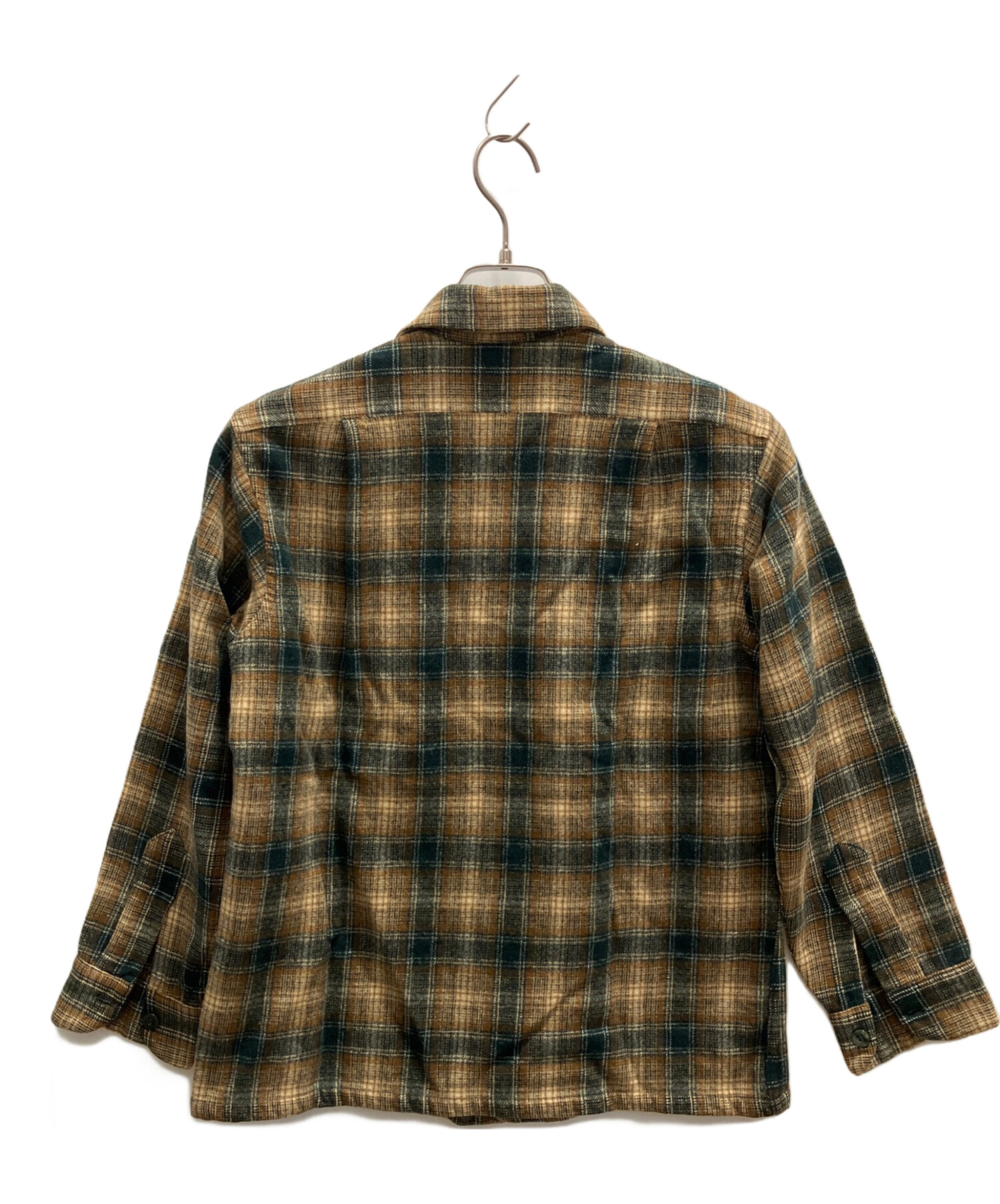 中古・古着通販】PENDLETON (ペンドルトン) 70's長袖シャツ グリーン
