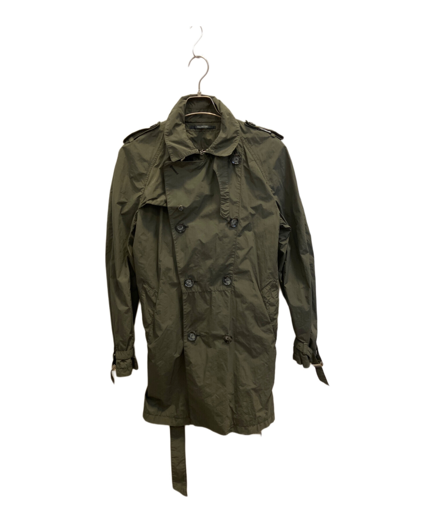 中古・古着通販】VALENTINO (ヴァレンティノ) トレンチコート グリーン
