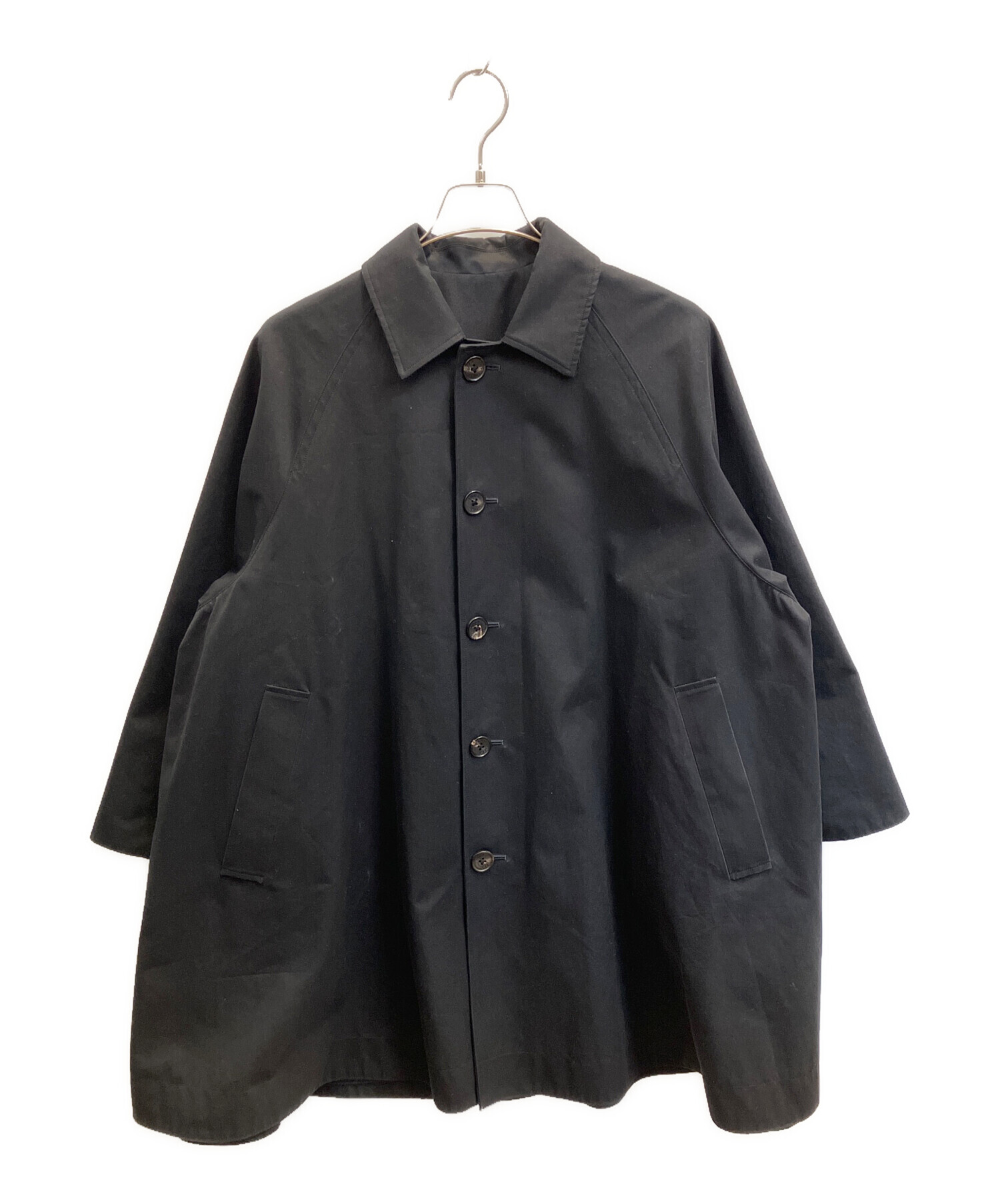 【極美品】TICCA リバーシブル ステンカラー ショートコート Freeサイズ TICCA リバーシブルステンカラーショートコート・スタッフの試着撮影に