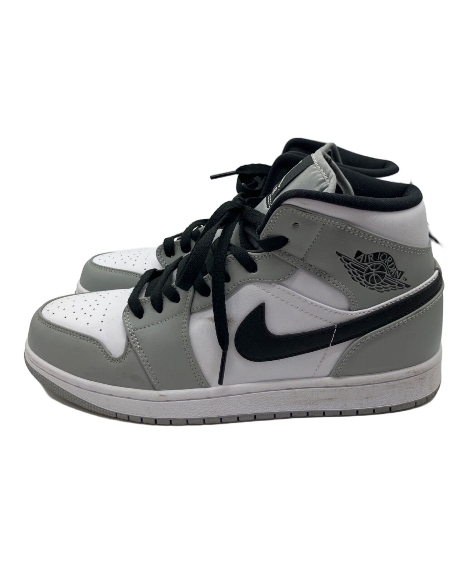 中古・古着通販】NIKE (ナイキ) Air Jordan 1 Mid Light Smoke Grey 