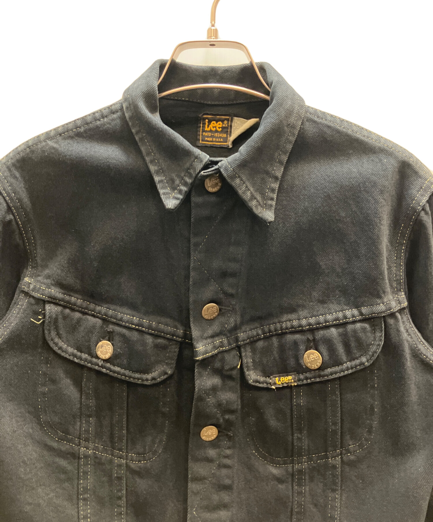 中古・古着通販】LEE (リー) デニムジャケット ブラック サイズ:16