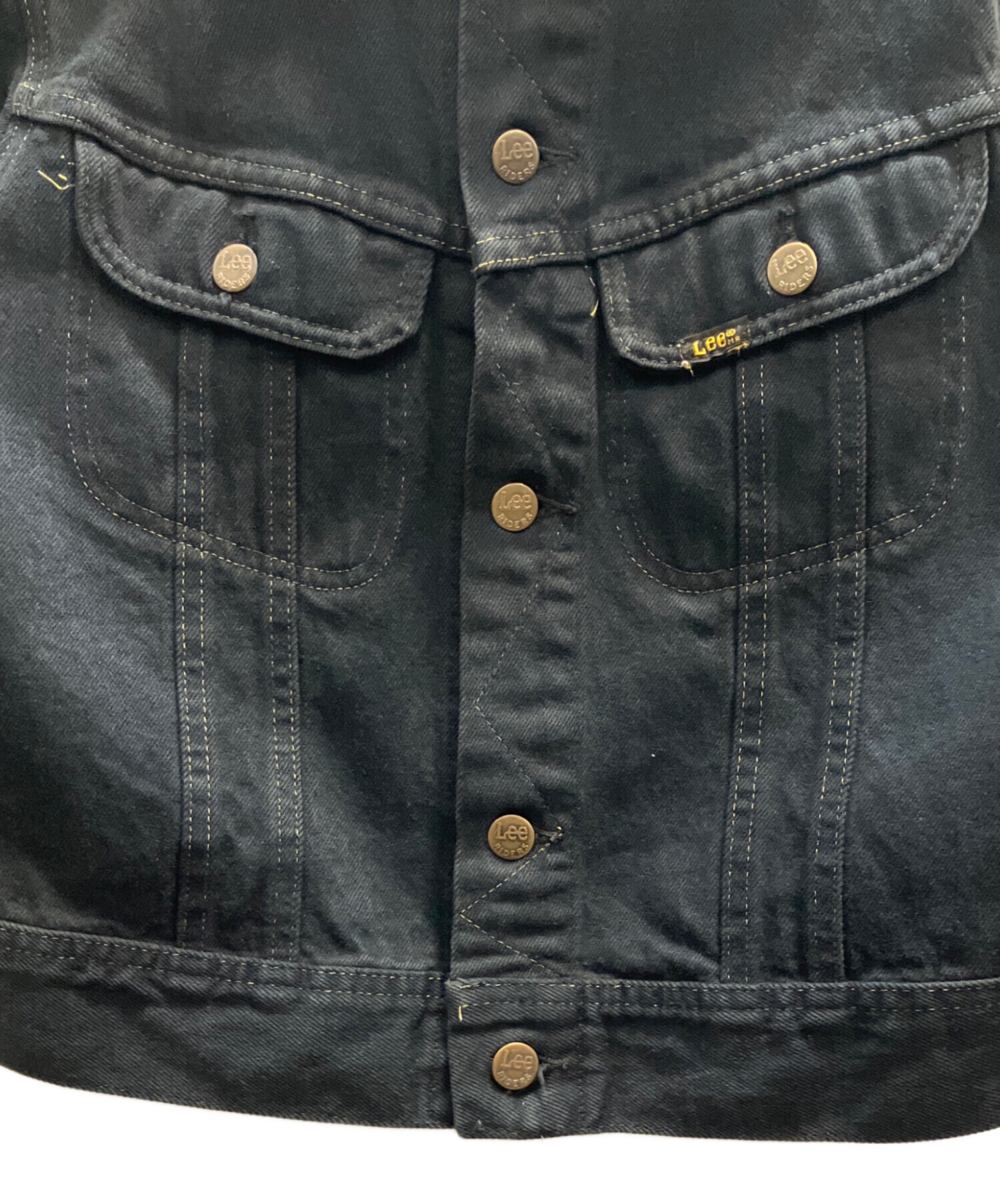 中古・古着通販】LEE (リー) デニムジャケット ブラック サイズ:16