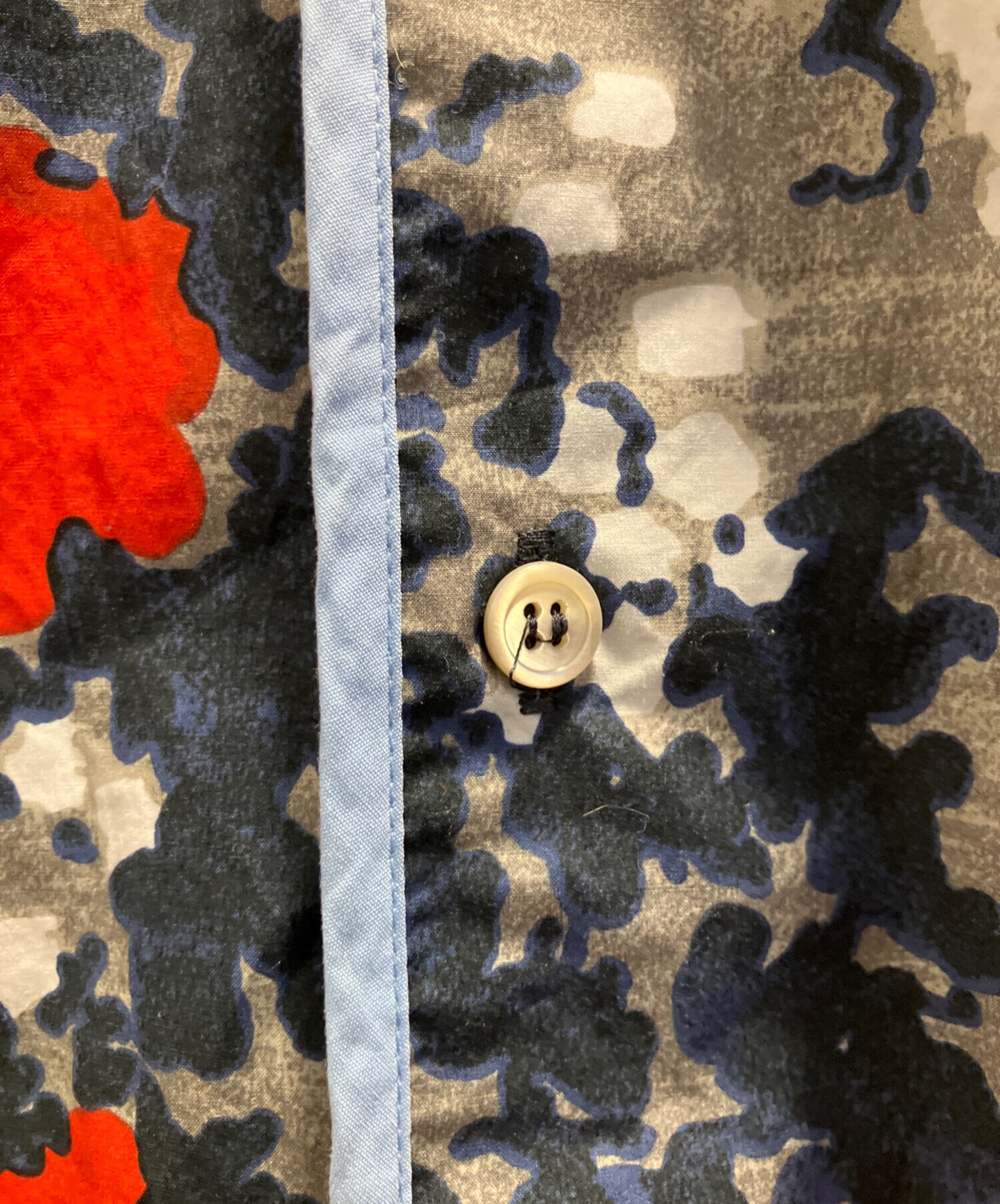中古・古着通販】MARNI (マルニ) 半袖シャツ グレー×ネイビー サイズ