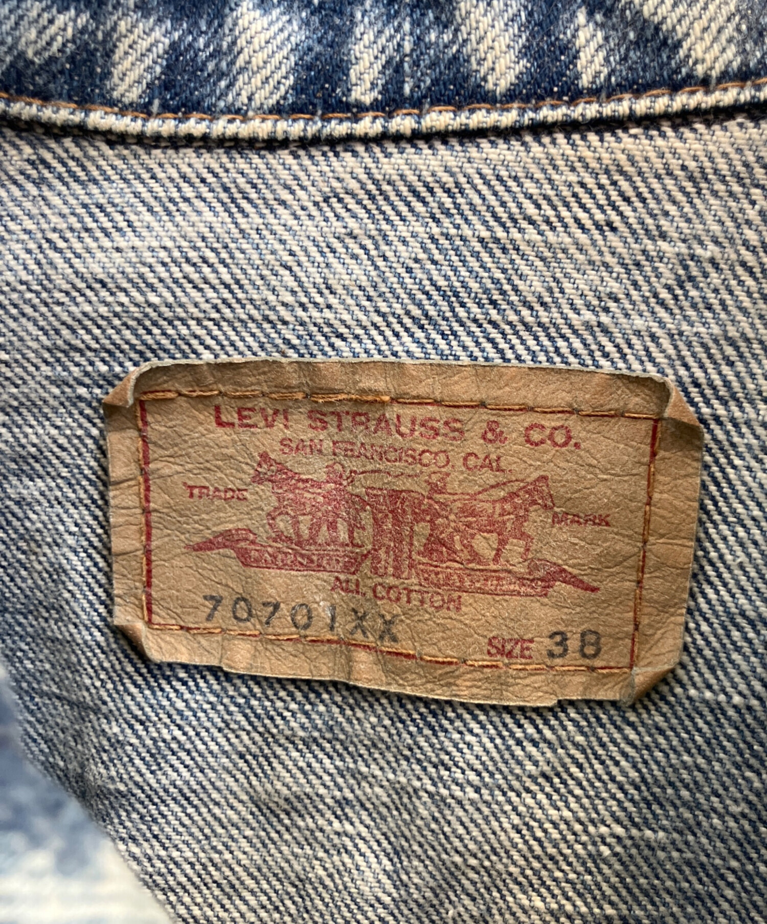 Levi's 70701XXデニムジャケット38ヴィンテージ Echeveria 中古・古着通販】LEVI'S (リーバイス) 70701XX 復刻デニムジャケット