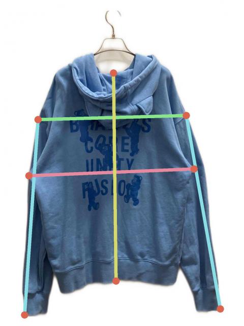 中古・古着通販】OY (オーワイ) ジップパーカー スカイブルー サイズ