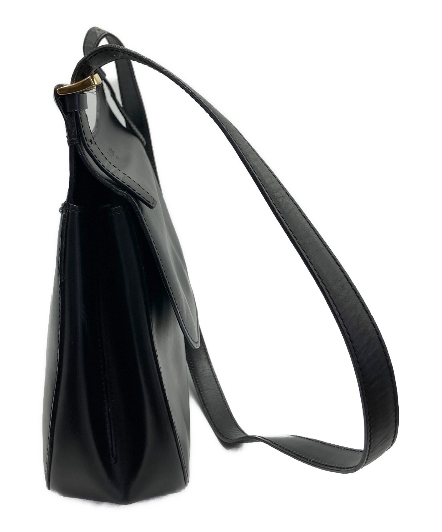 中古美品　CELINE セリーヌ　ショルダーバッグ 中古・古着通販】CELINE (セリーヌ) ショルダーバッグ ブラック