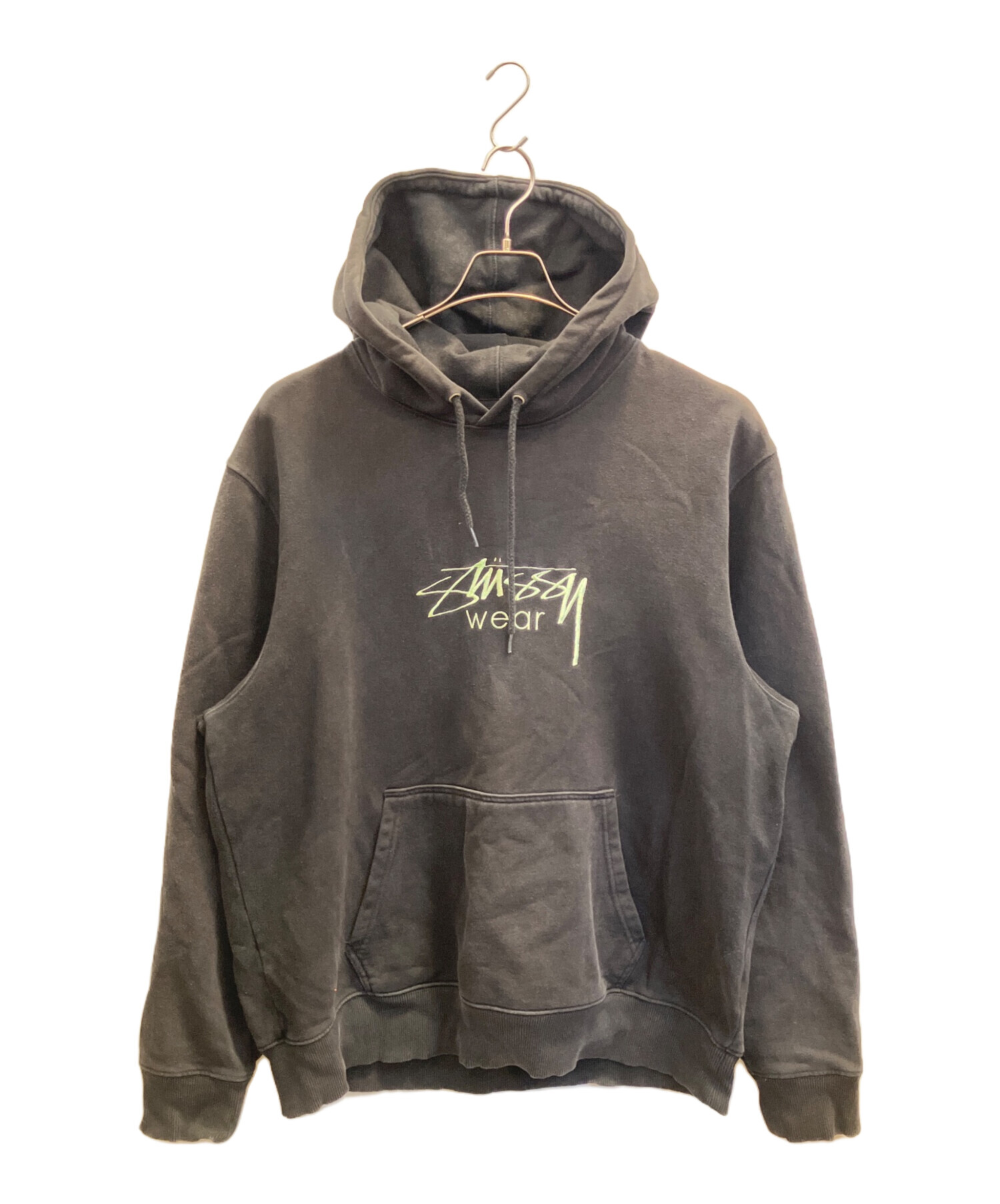 中古・古着通販】stussy (ステューシー) パーカー ブラック サイズ:XL