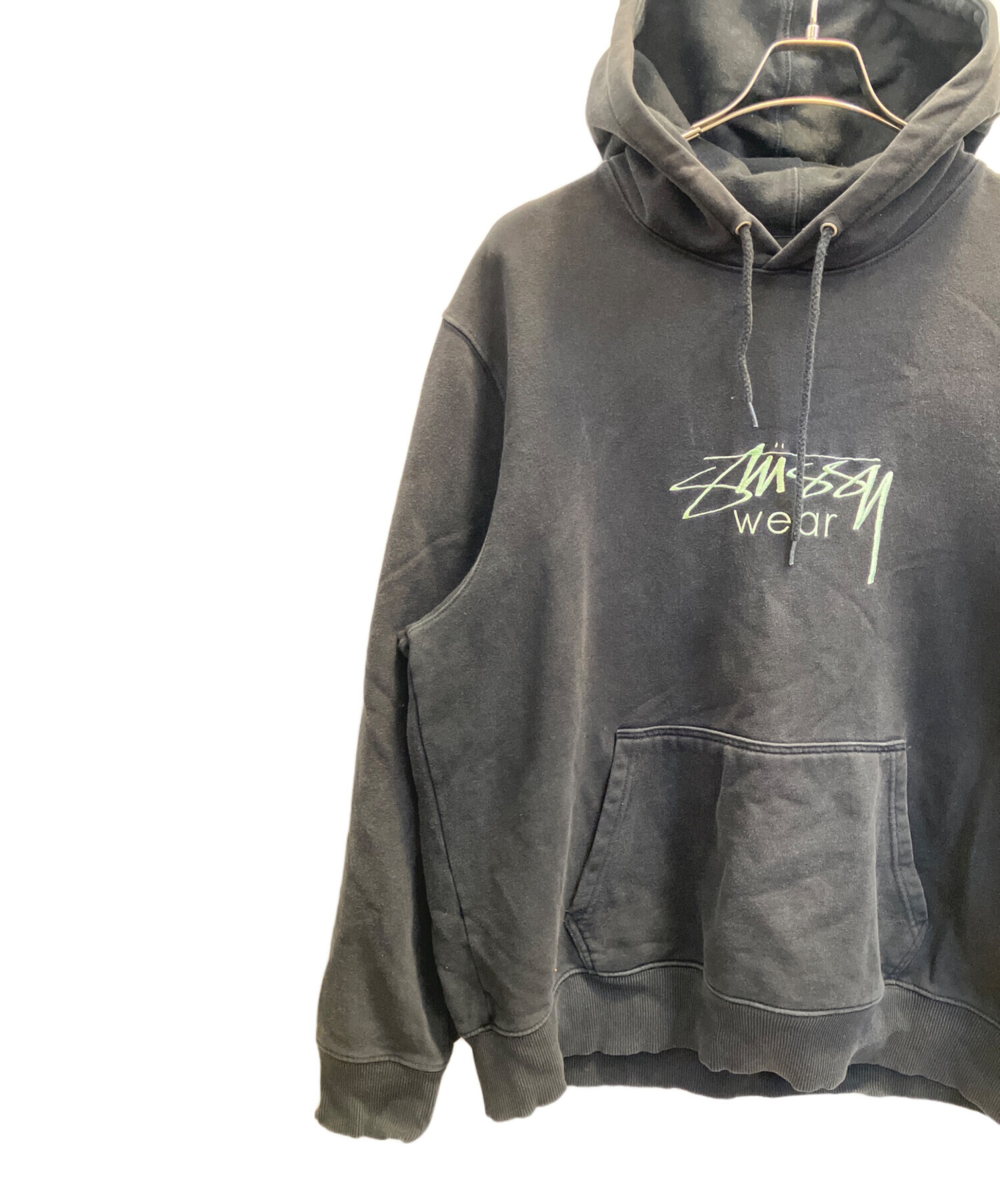 中古・古着通販】stussy (ステューシー) パーカー ブラック サイズ:XL 