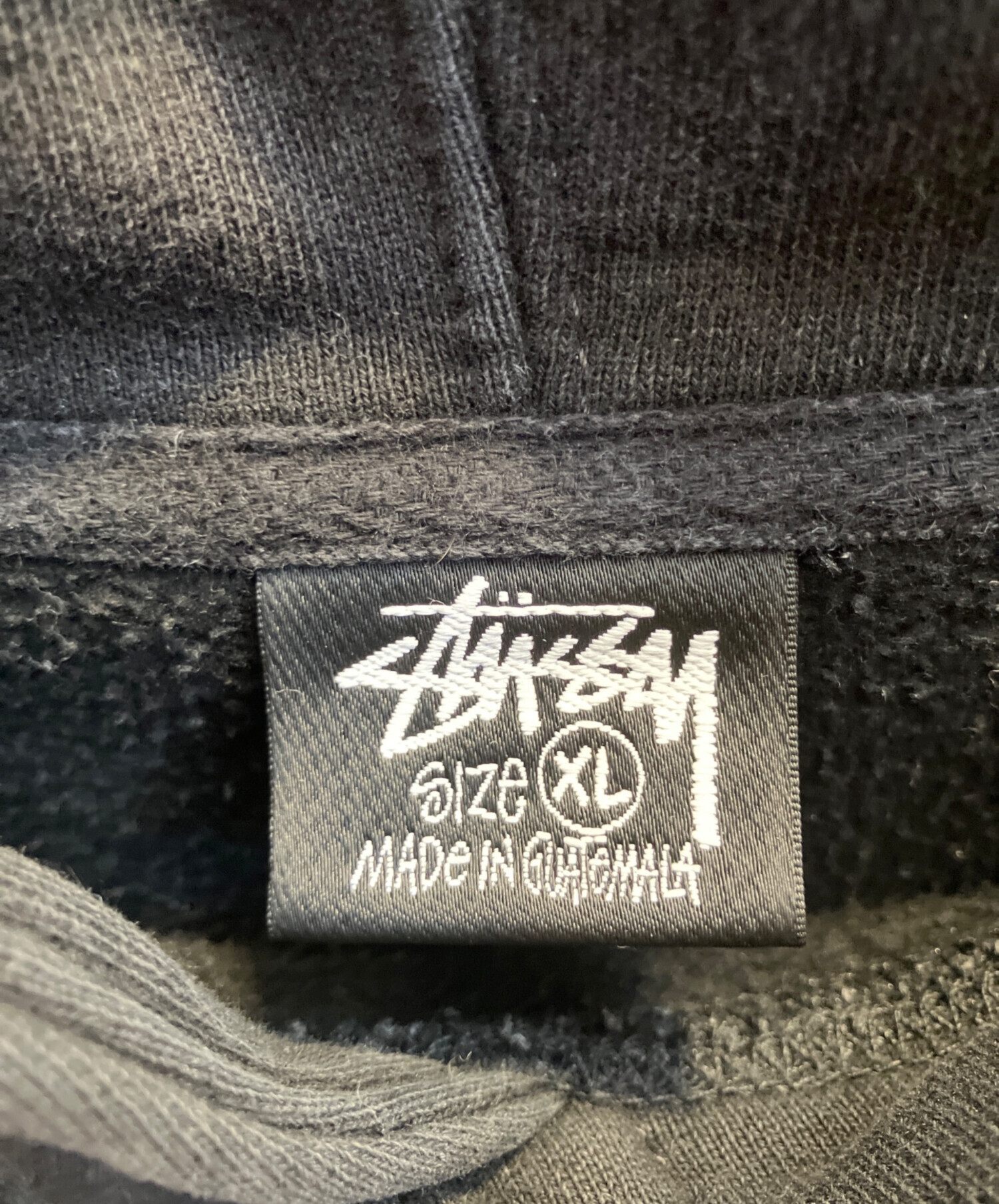 中古・古着通販】stussy (ステューシー) パーカー ブラック サイズ:XL