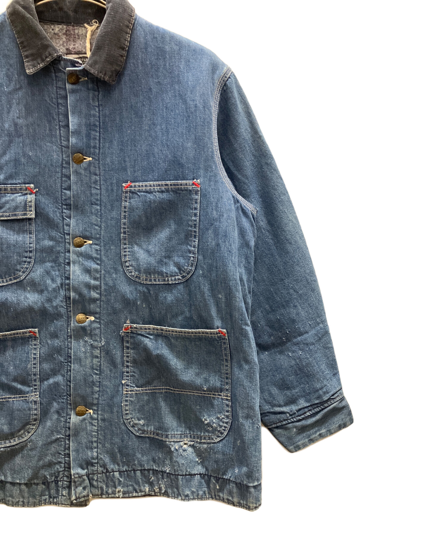 中古・古着通販】Sears (シアーズ) 70s デニムカバーオール インディゴ