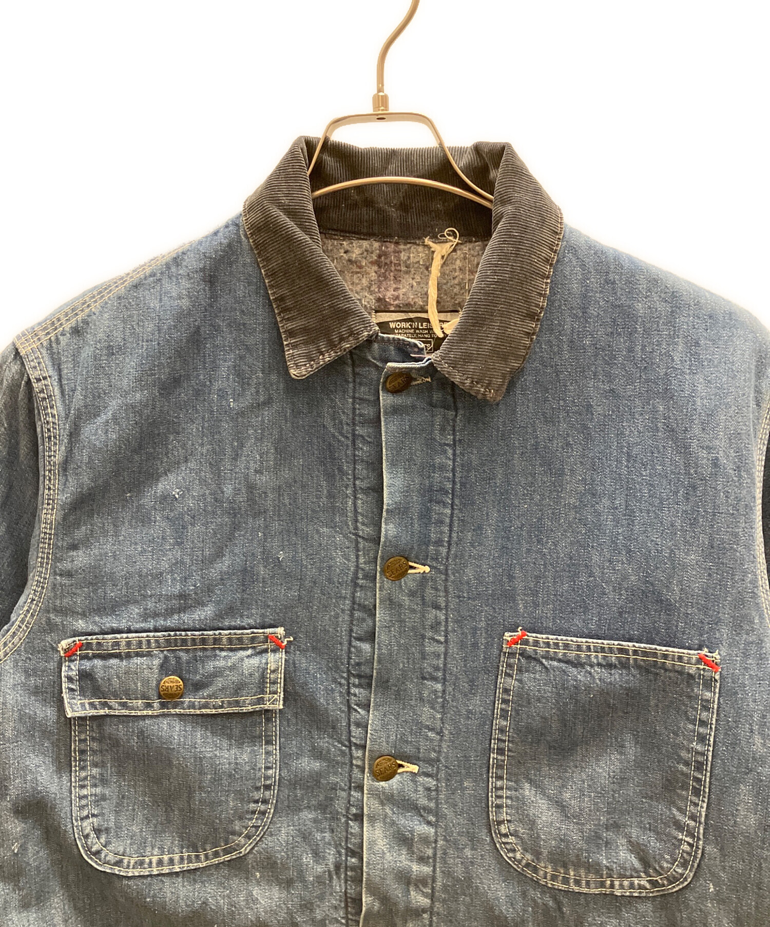 中古・古着通販】Sears (シアーズ) 70s デニムカバーオール インディゴ