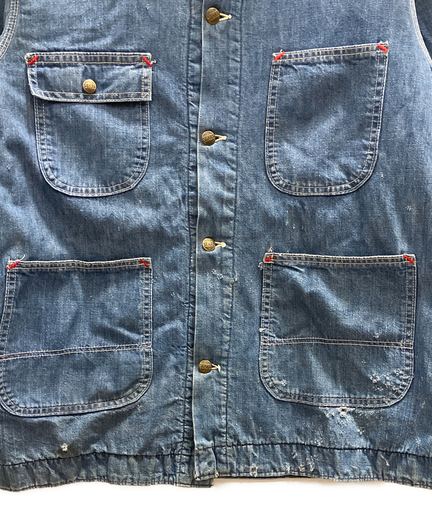中古・古着通販】Sears (シアーズ) 70s デニムカバーオール インディゴ