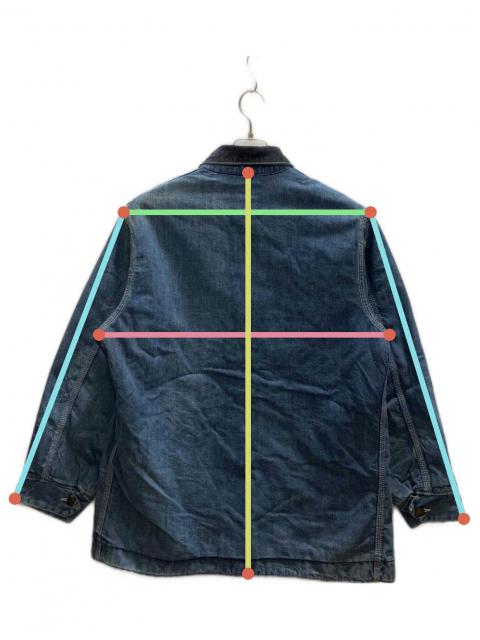 中古・古着通販】Sears (シアーズ) 70s デニムカバーオール インディゴ