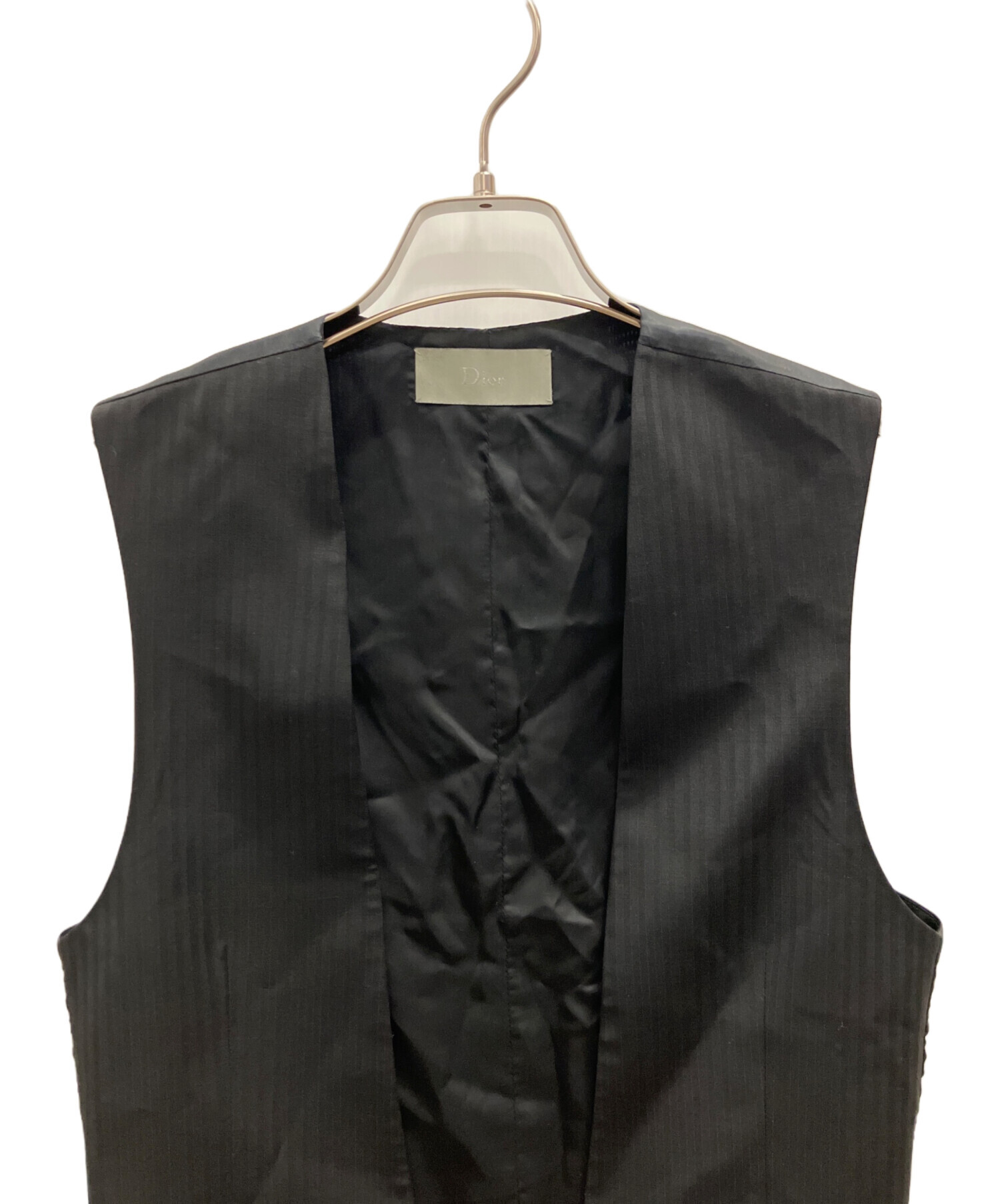 中古・古着通販】Dior (ディオール) ジレ ブラック サイズ:44