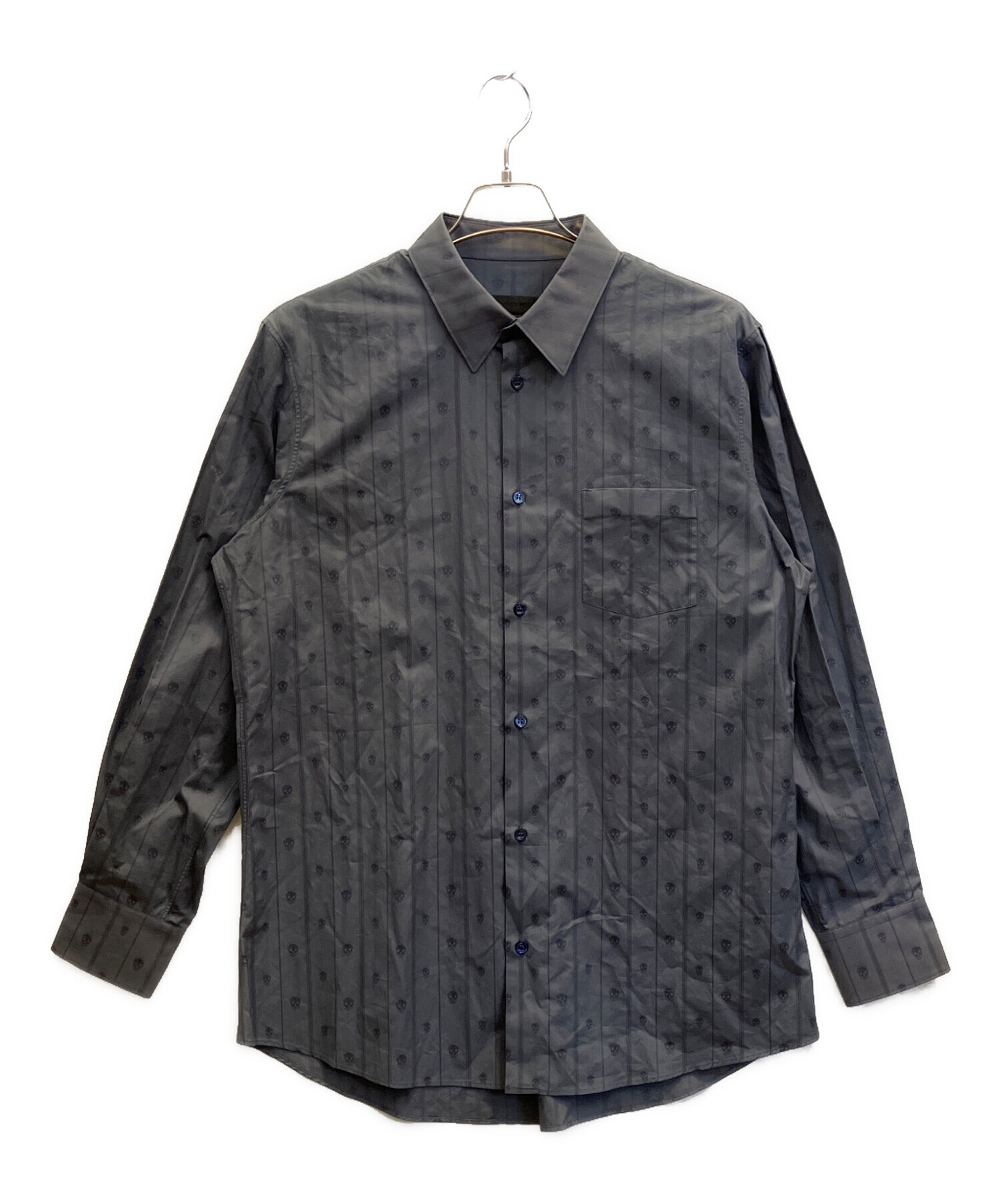 アレキサンダー マックイーン ドッキングシャツ 長袖 BDシャツ ツートンカラー 中古・古着通販】ALEXANDER McQUEEN (アレキサンダーマックイーン
