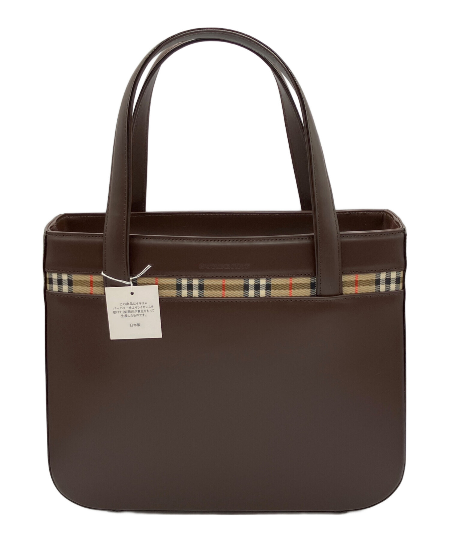 中古・古着通販】BURBERRY (バーバリー) ノバチェックレザー 