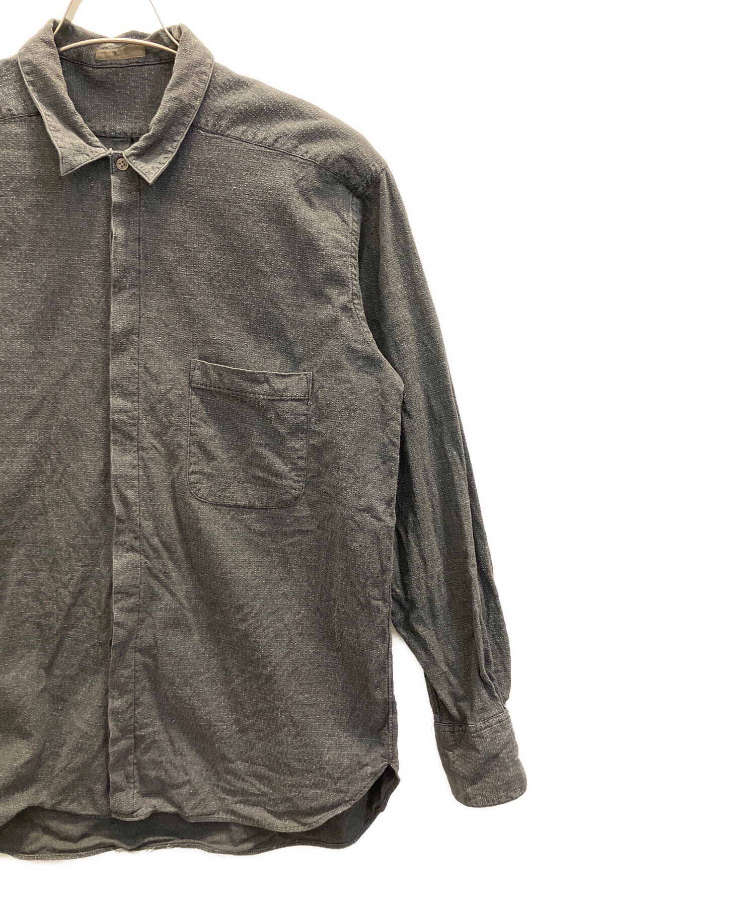 中古・古着通販】Y's for men (ワイズフォーメン) 長袖シャツ グレー