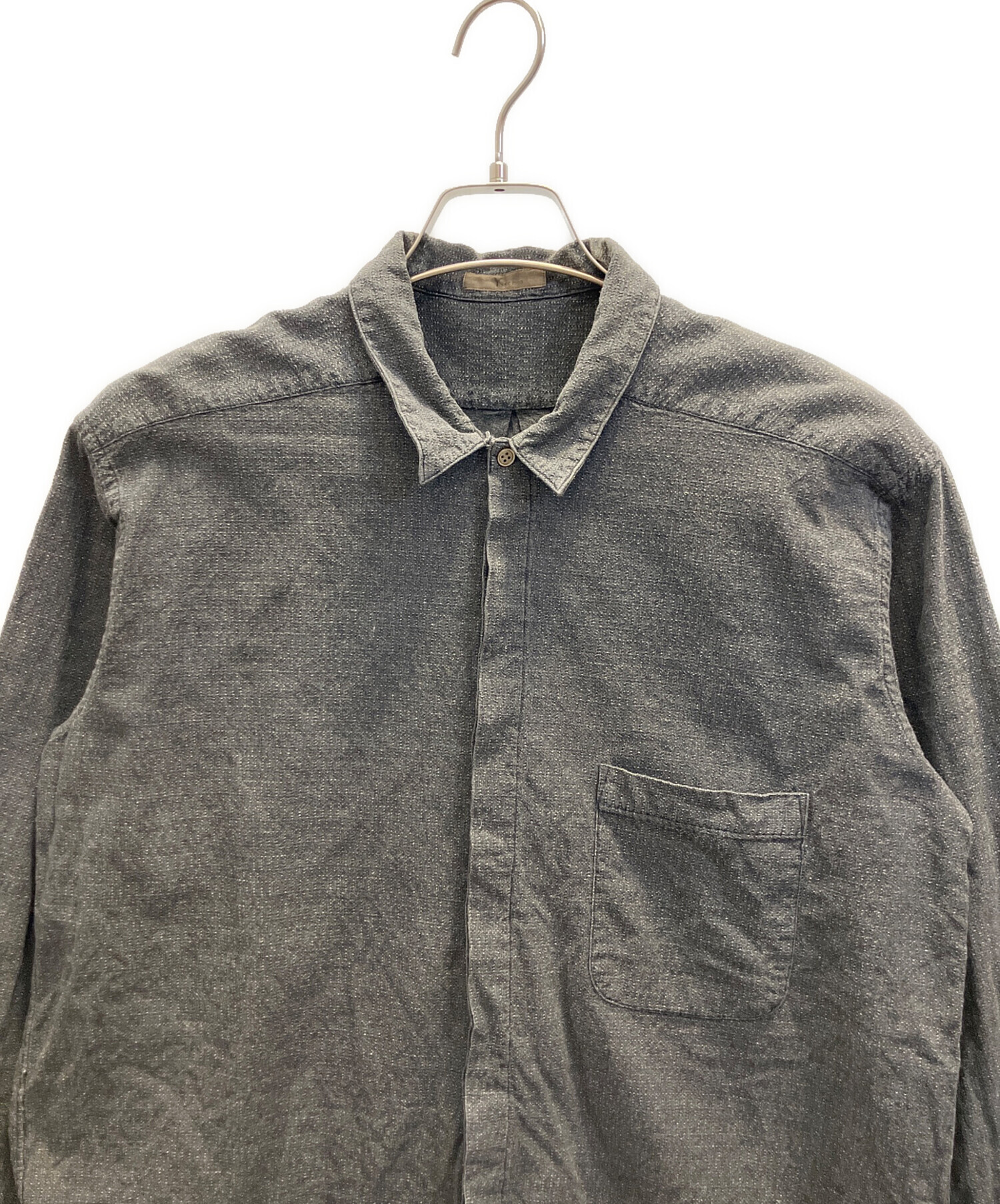 中古・古着通販】Y's for men (ワイズフォーメン) 長袖シャツ グレー