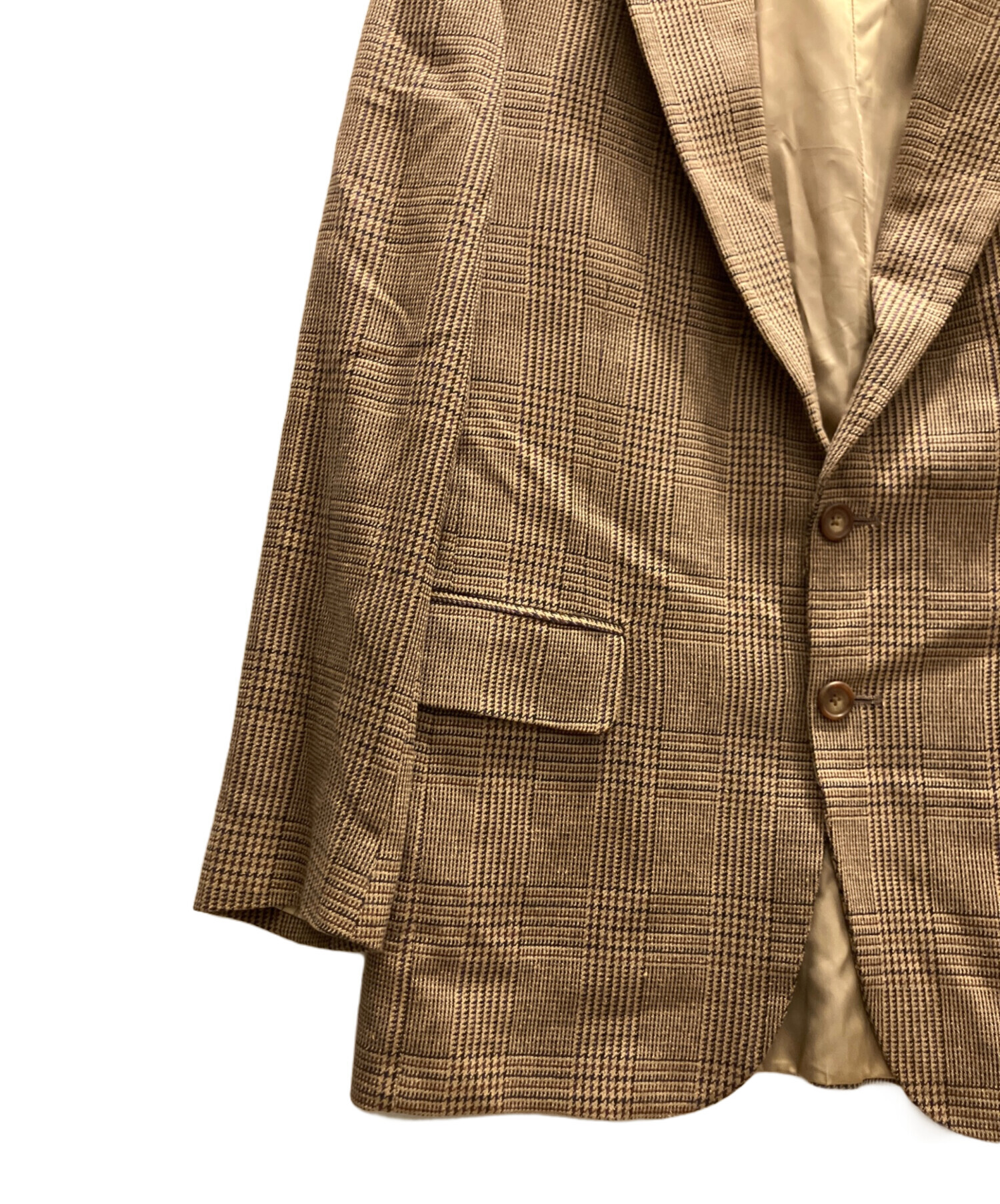 CHAPS RALPH LAUREN テーラードジャケット チェック シルク 中古・古着通販】CHAPS RALPH LAUREN (チャップス ラルフローレン