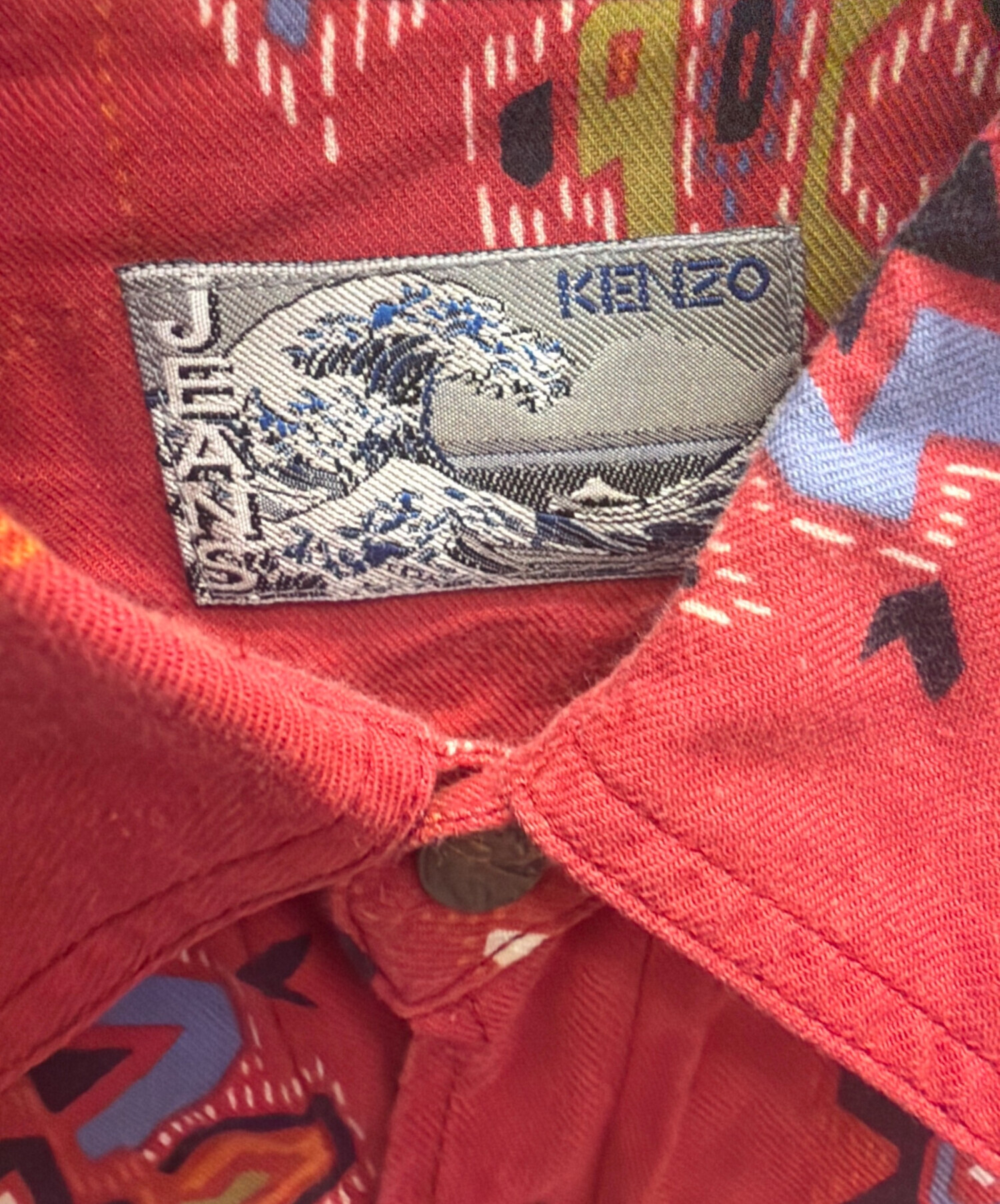 中古・古着通販】KENZO JEANS (ケンゾージーンズ) 長袖シャツ 北斎タグ