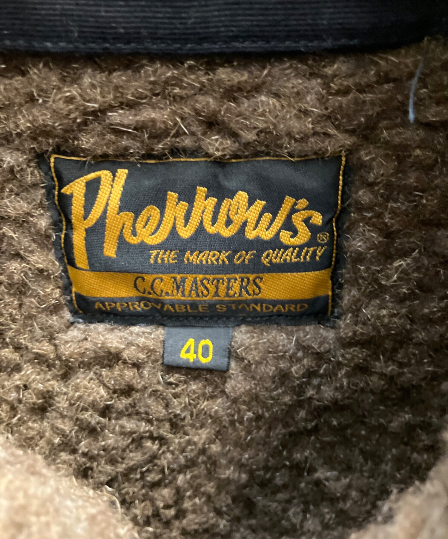 フェローズ　ベスト　中古品 中古・古着通販】Pherrow's (フェローズ) ベスト ネイビー×ブラウン