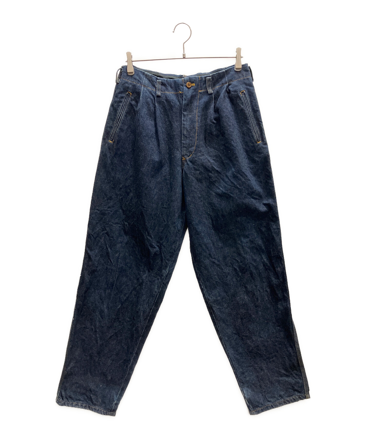 中古・古着通販】Y's for men (ワイズフォーメン) タックデニムパンツ