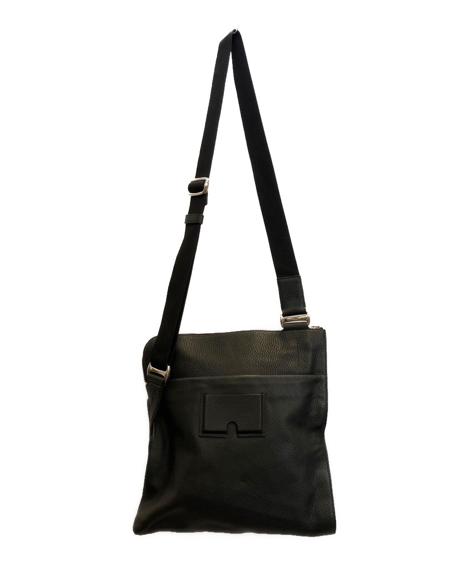 中古・古着通販】BALLY (バリー) レザーショルダーバッグ ブラック 