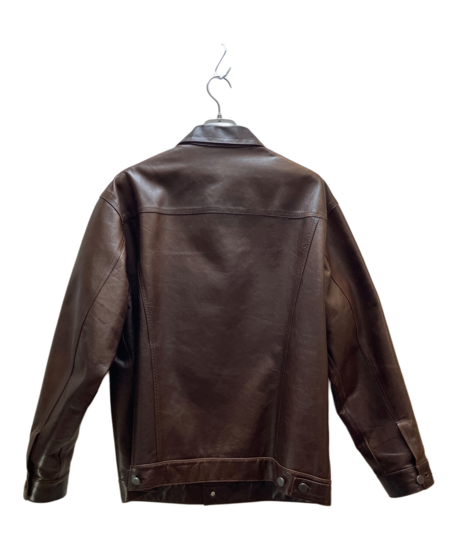 中古・古着通販】UNUSED (アンユーズド) レザージャケット ブラウン