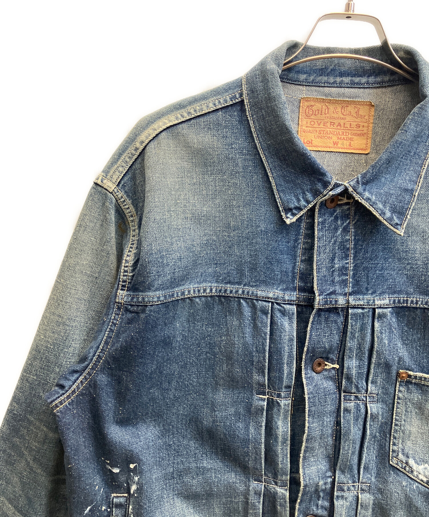中古・古着通販】gold (ゴールド) 11.5oz. DENIM PLEATED BLOUSE WW II 