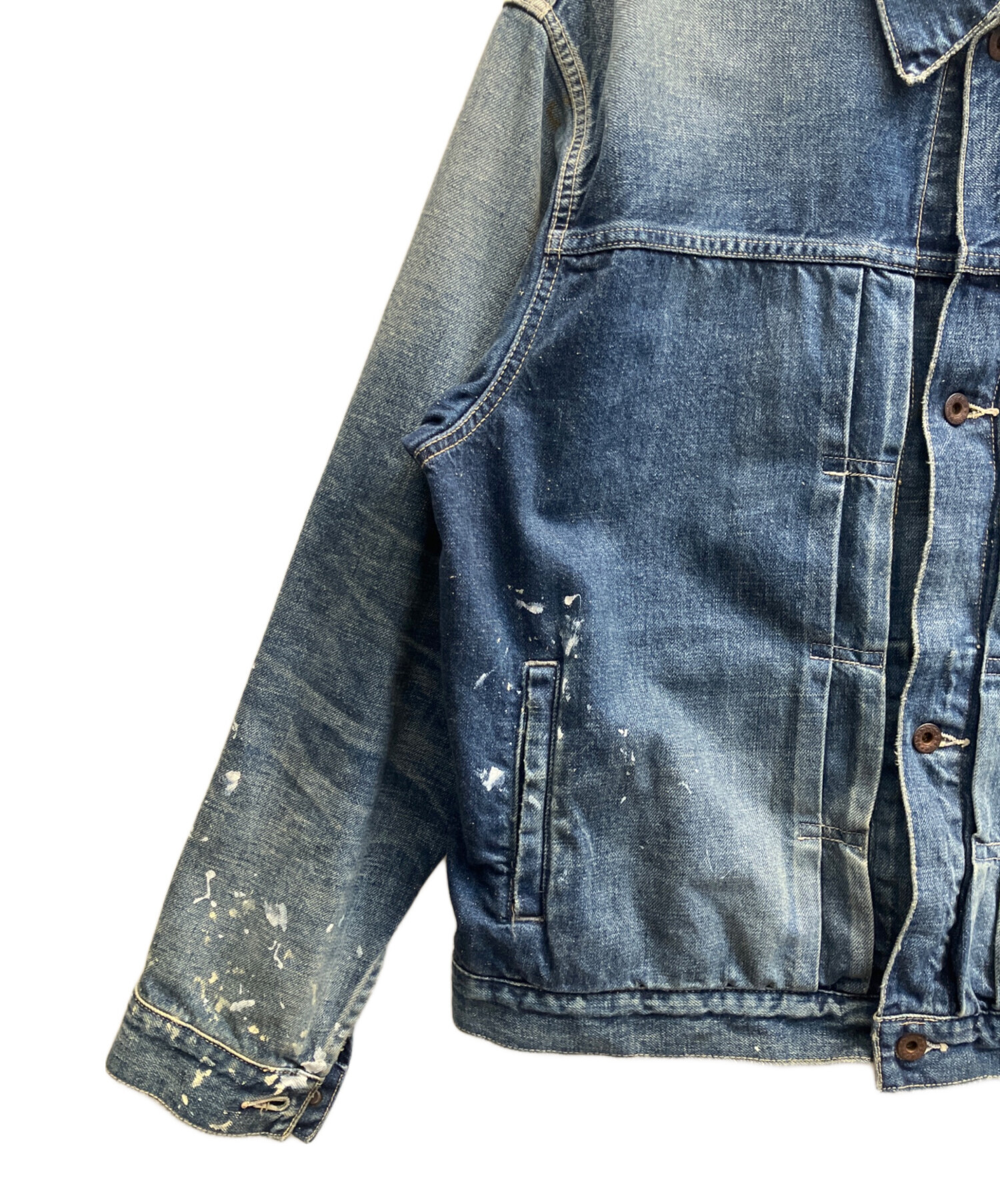 中古・古着通販】gold (ゴールド) 11.5oz. DENIM PLEATED BLOUSE WW II 