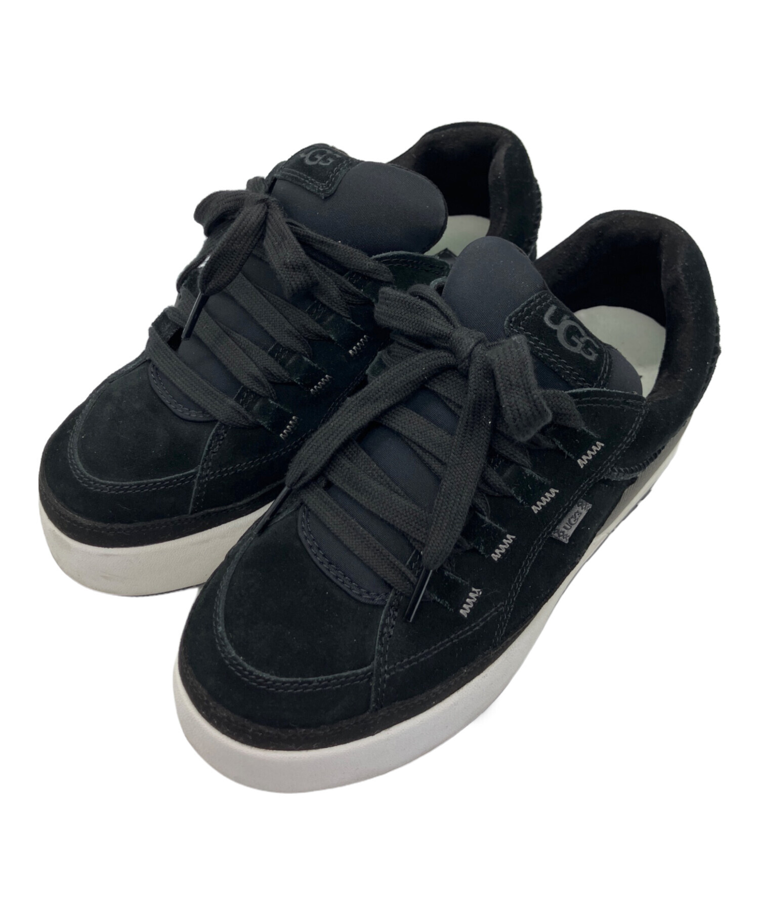 中古・古着通販】UGG (アグ) 厚底 シューズ ブラック サイズ 中古・古着通販】UGG (アグ) 厚底 シューズ ブラック サイズ