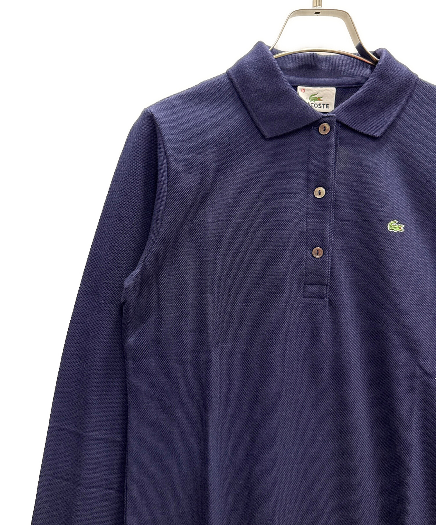 中古・古着通販】LACOSTE (ラコステ) ポロシャツ ネイビー サイズ:М 未