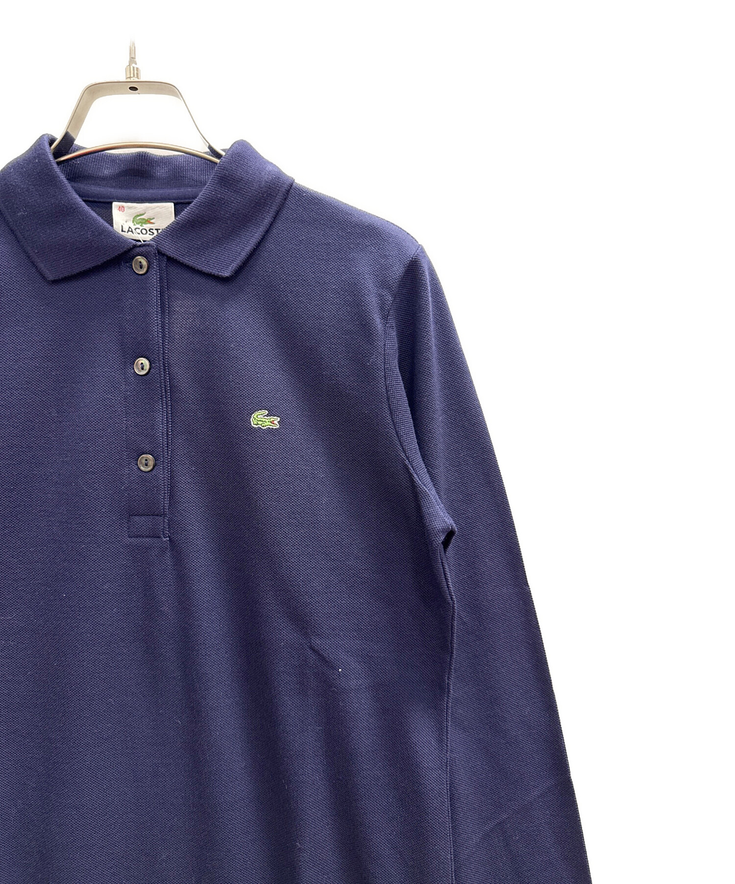 中古・古着通販】LACOSTE (ラコステ) ポロシャツ ネイビー サイズ:М 未