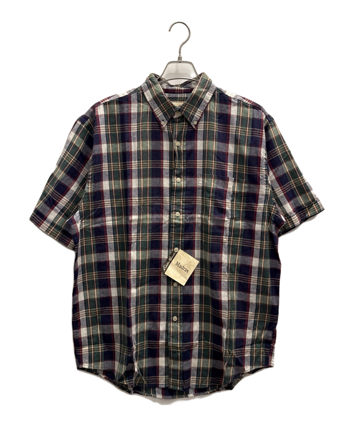 中古・古着通販】Eddie Bauer (エディーバウアー) 半袖シャツ ネイビー