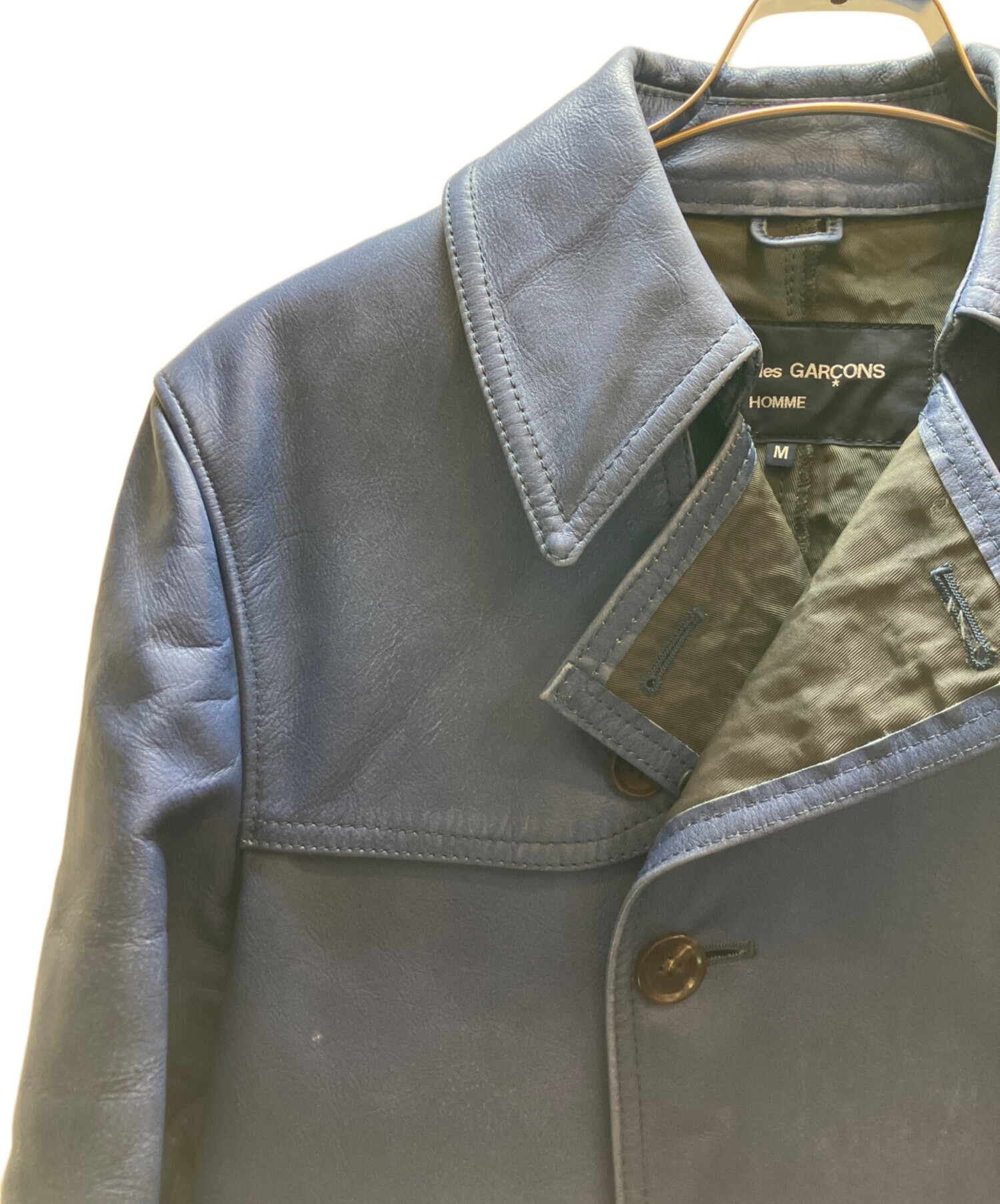 中古・古着通販】COMME des GARCONS (コムデギャルソン) レザーコート
