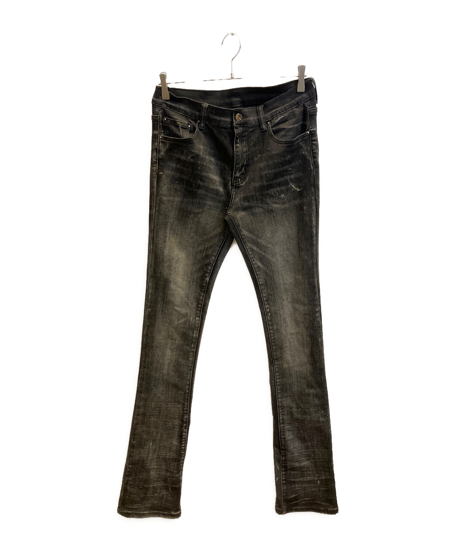 mnml ミニマル28inブラックスキニーデニム 中古・古着通販】mnml (ミニマル) スキニーデニムパンツ ブラック